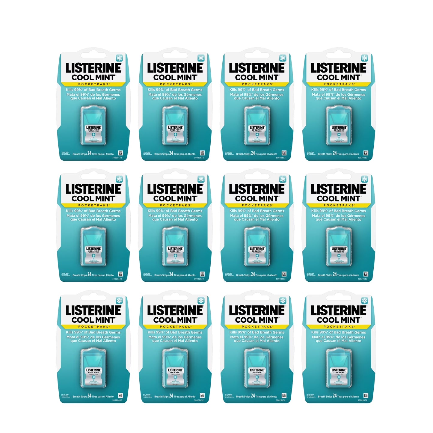 Cool Mint Pocketpaks Fresh Breath Strips, 12 X 24-Strip Pack