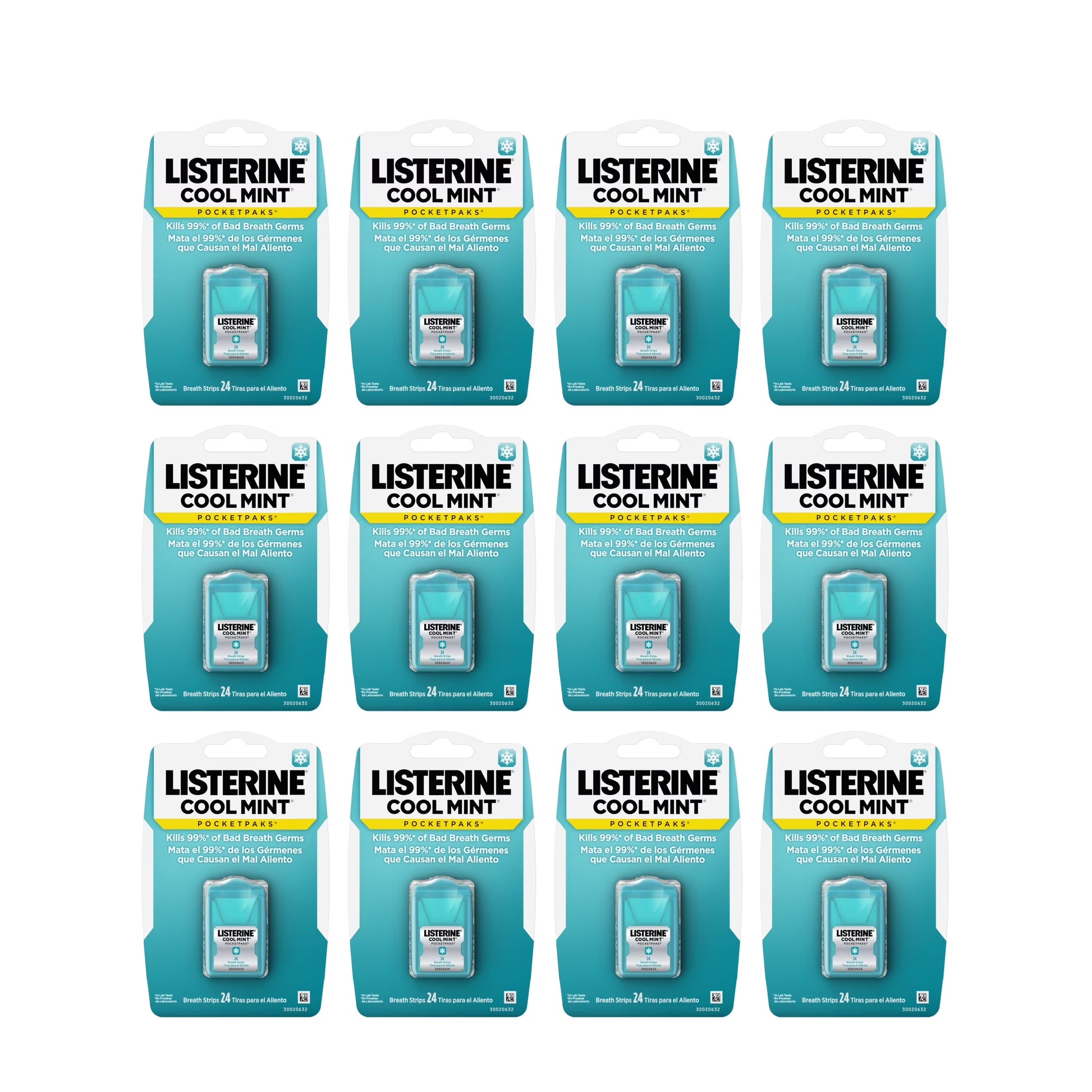 Cool Mint Pocketpaks Fresh Breath Strips, 12 X 24-Strip Pack