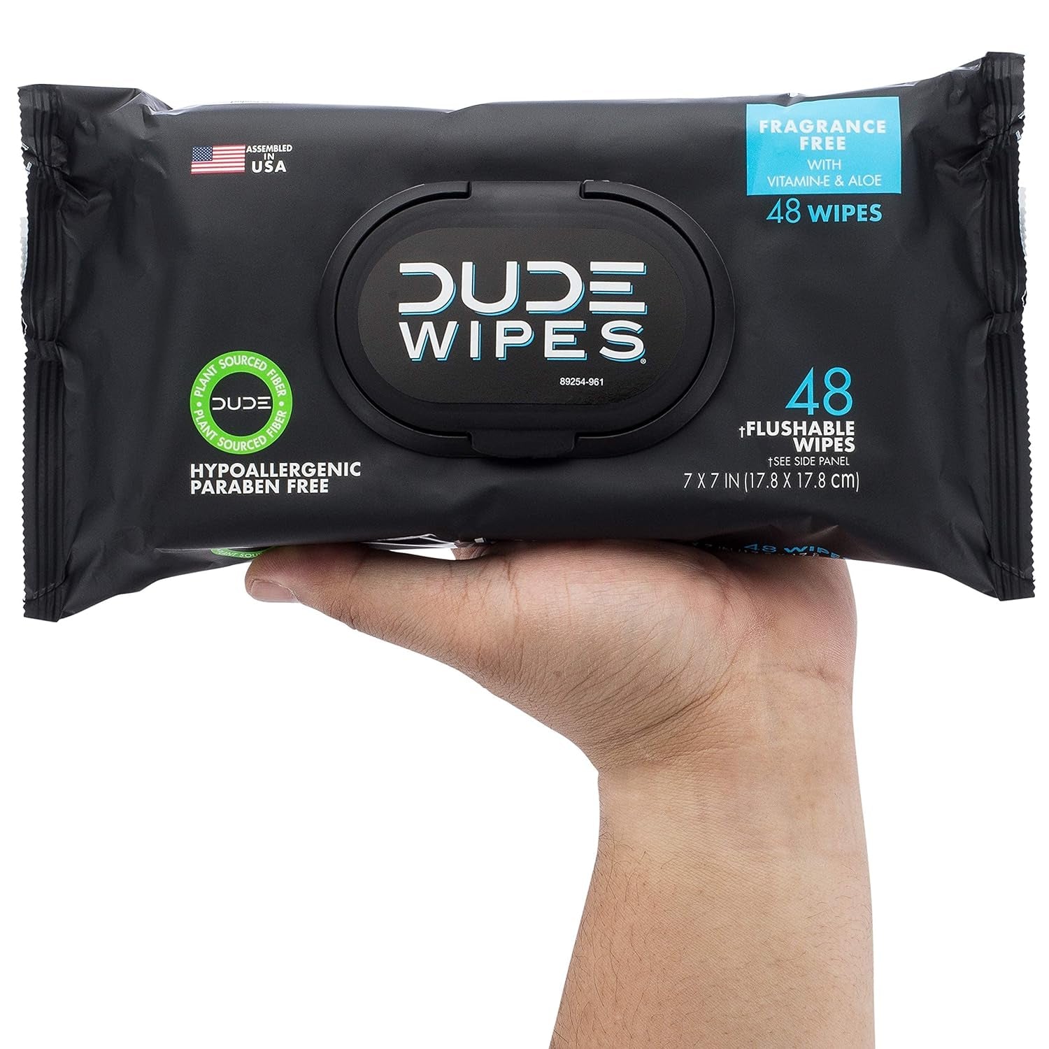 - Flushable Wipes - 6 Pack, 288 Wipes - Unscented Extra-Large Adult Wet Wipes - Vitamin-E & Aloe - Septic and Sewer Safe