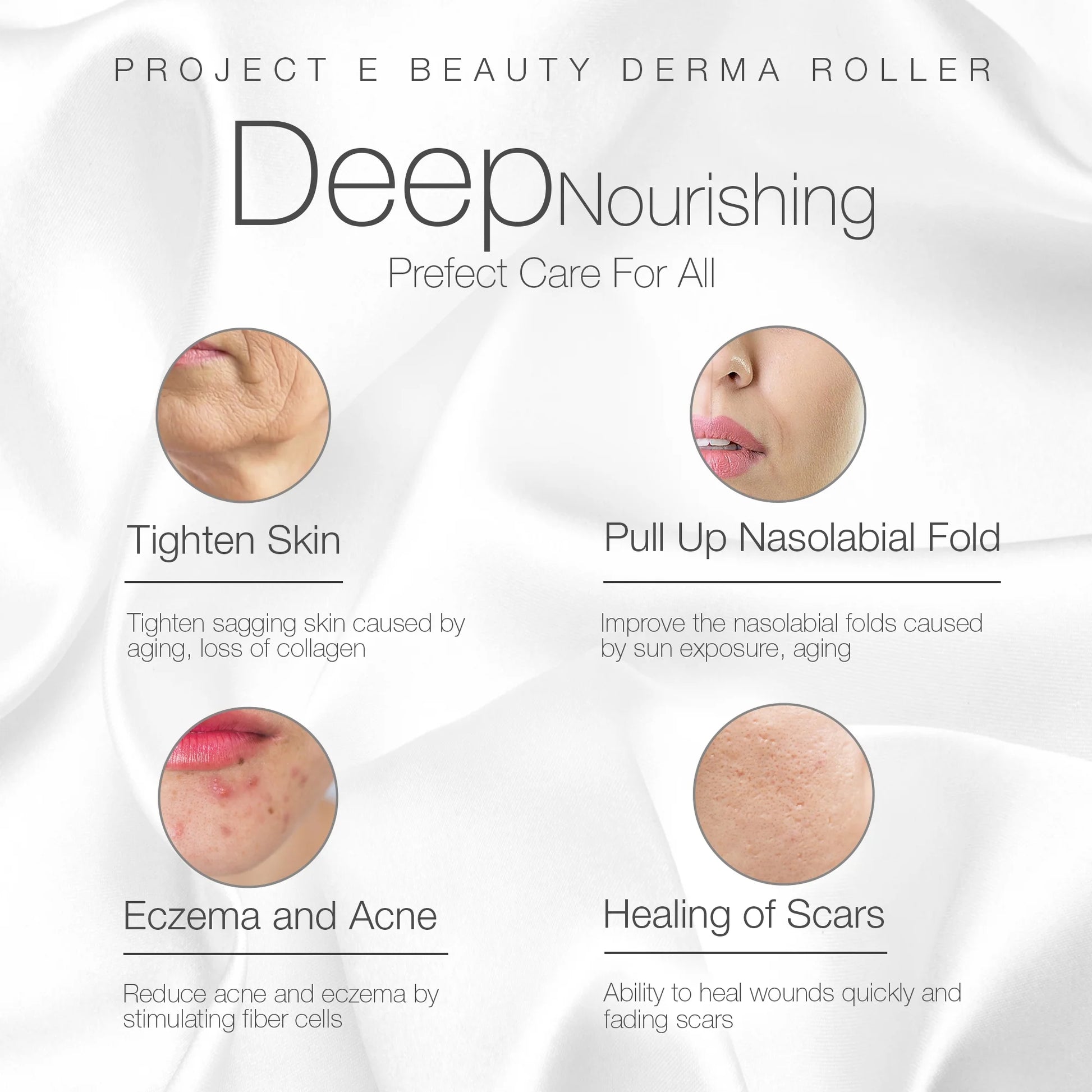 the Derma Roller | 540 Titanium Microneedle Facial Tool | for Smoother Skin