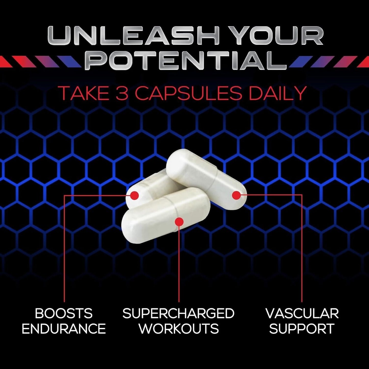 Nitric Oxide Booster Extra Strength- L Arginine 3X Strength Nitric Oxide Support