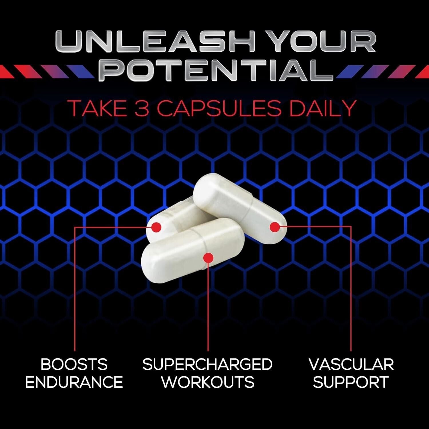 Nitric Oxide Booster Extra Strength- L Arginine 3X Strength Nitric Oxide Support