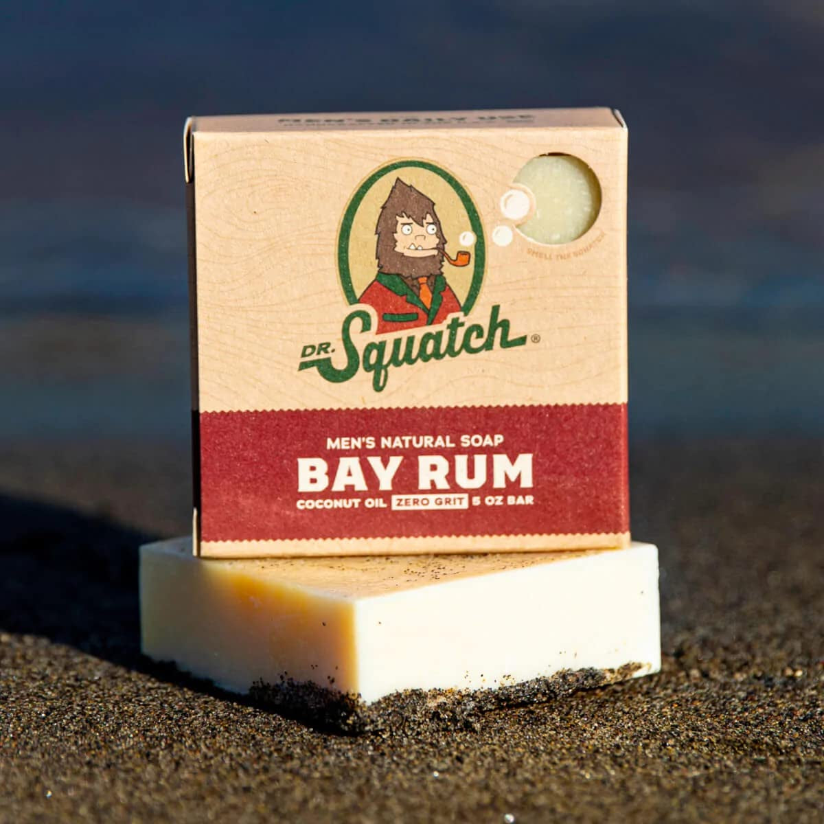 All Natural Bar Soap for Men with Zero Grit, Bay Rum