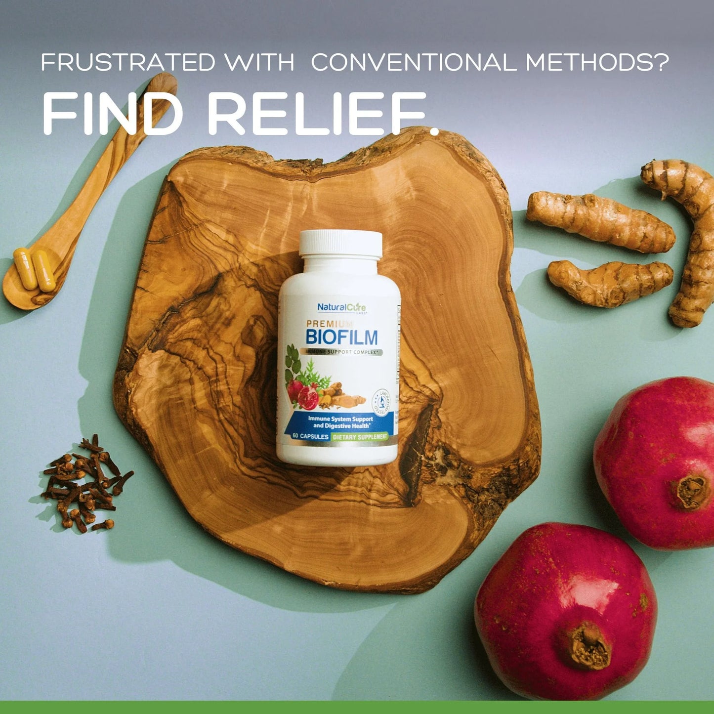 Biofilm Defense Complex - Tumeric & Pomegranate - 60 Ct by