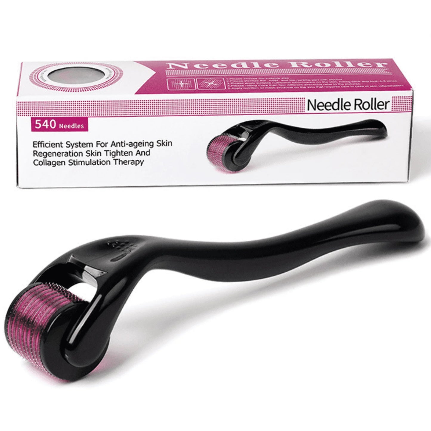 0.5Mm Hair Growth & Beard Needling Roller - 1-Piece Derma Roller