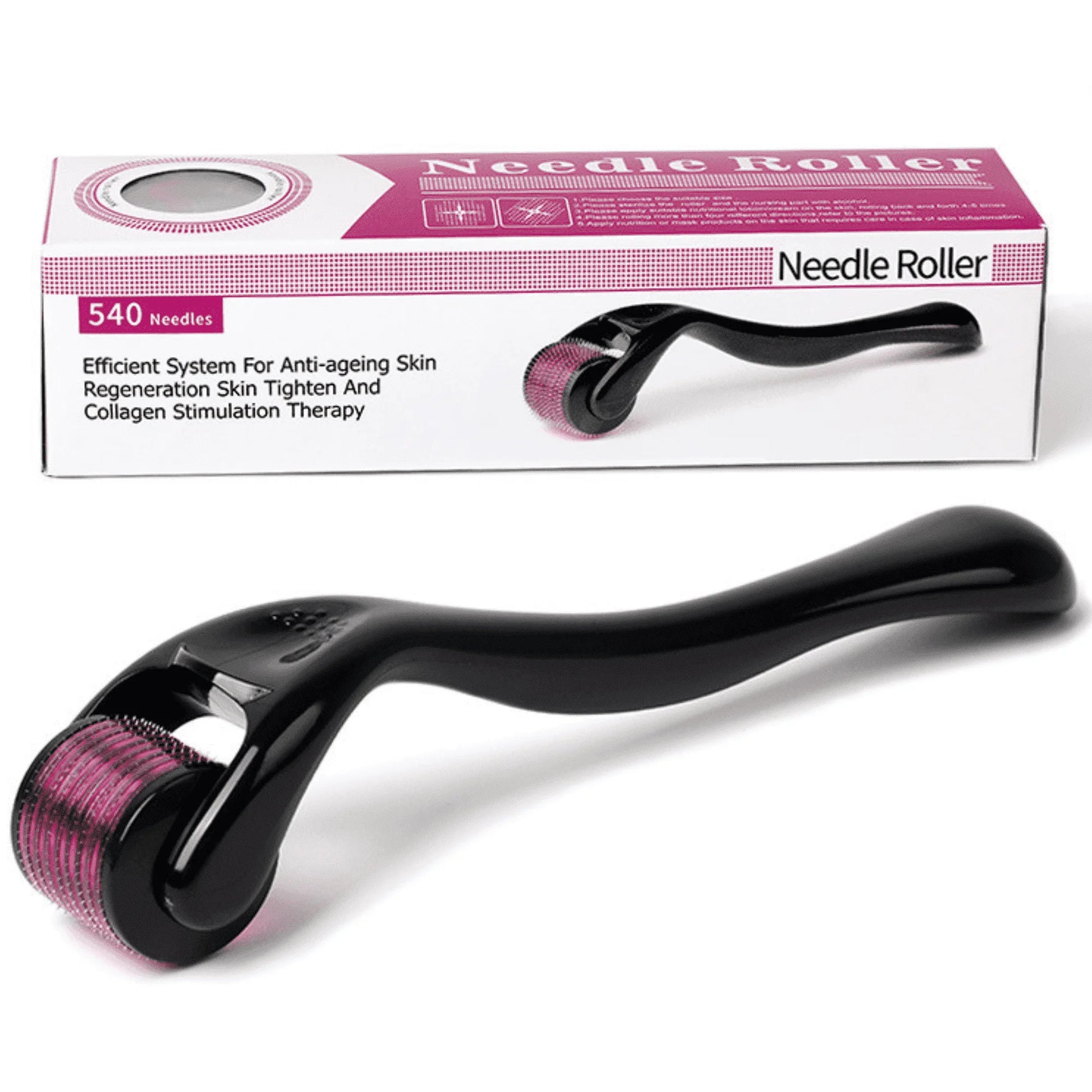 0.5Mm Hair Growth & Beard Needling Roller - 1-Piece Derma Roller