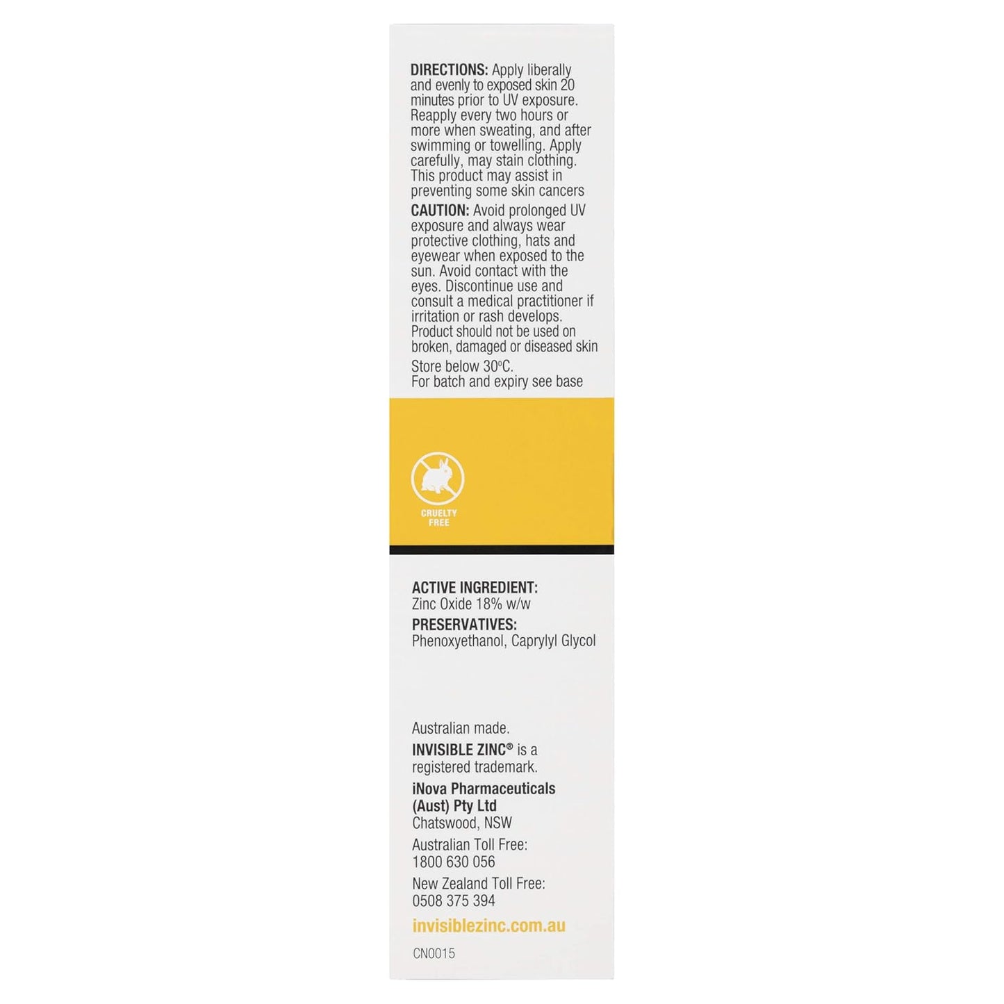 Zinc Tinted Daywear (Medium) SPF 30+ UVA-UVB 50G