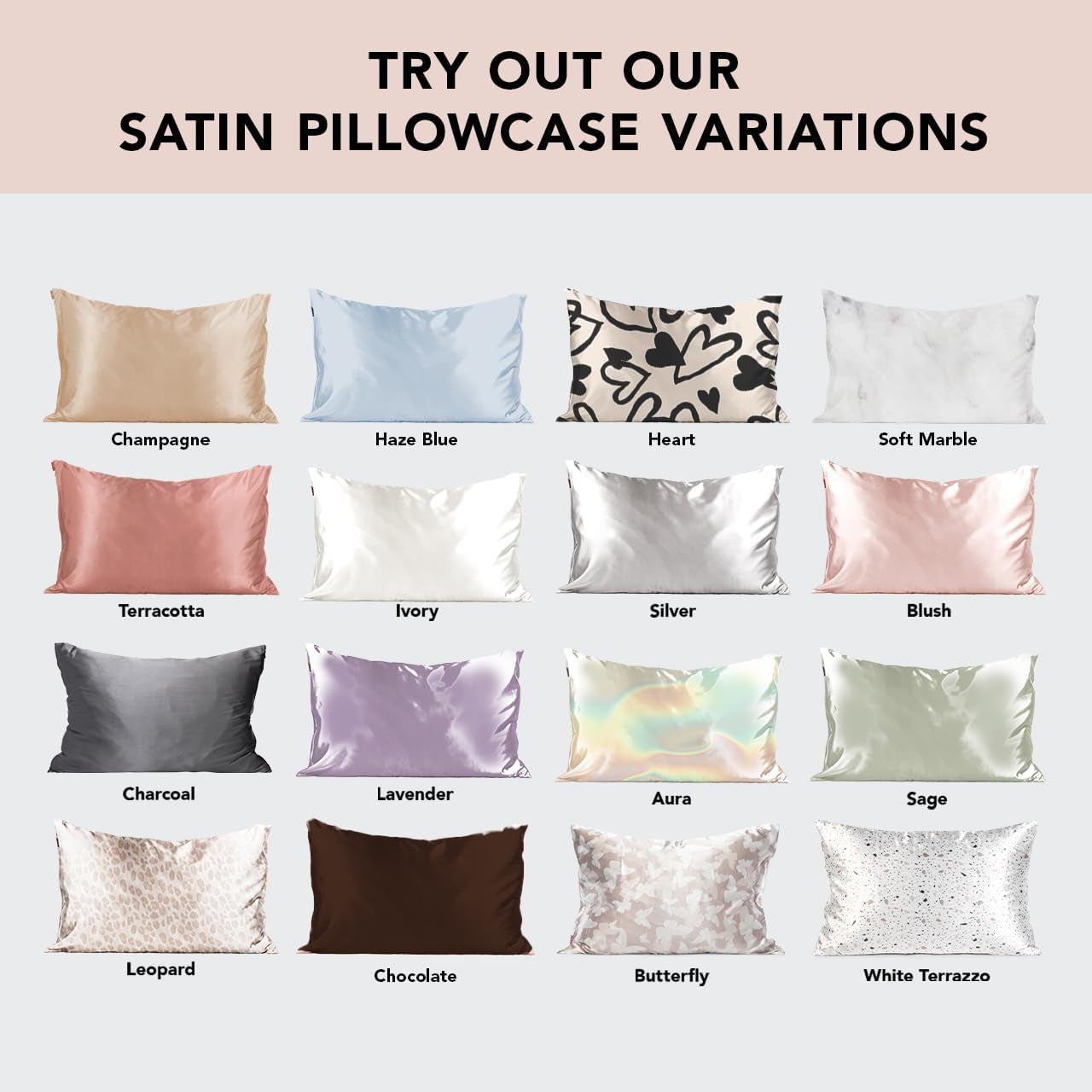 Satin Pillowcase with Zipper for Hair & Skin, Softer than Silk Pillow Cases Queen, Wrinkle-Free, Smooth and Cooling Satin Pillow Covers, Standard Size 19"X26" - Sage