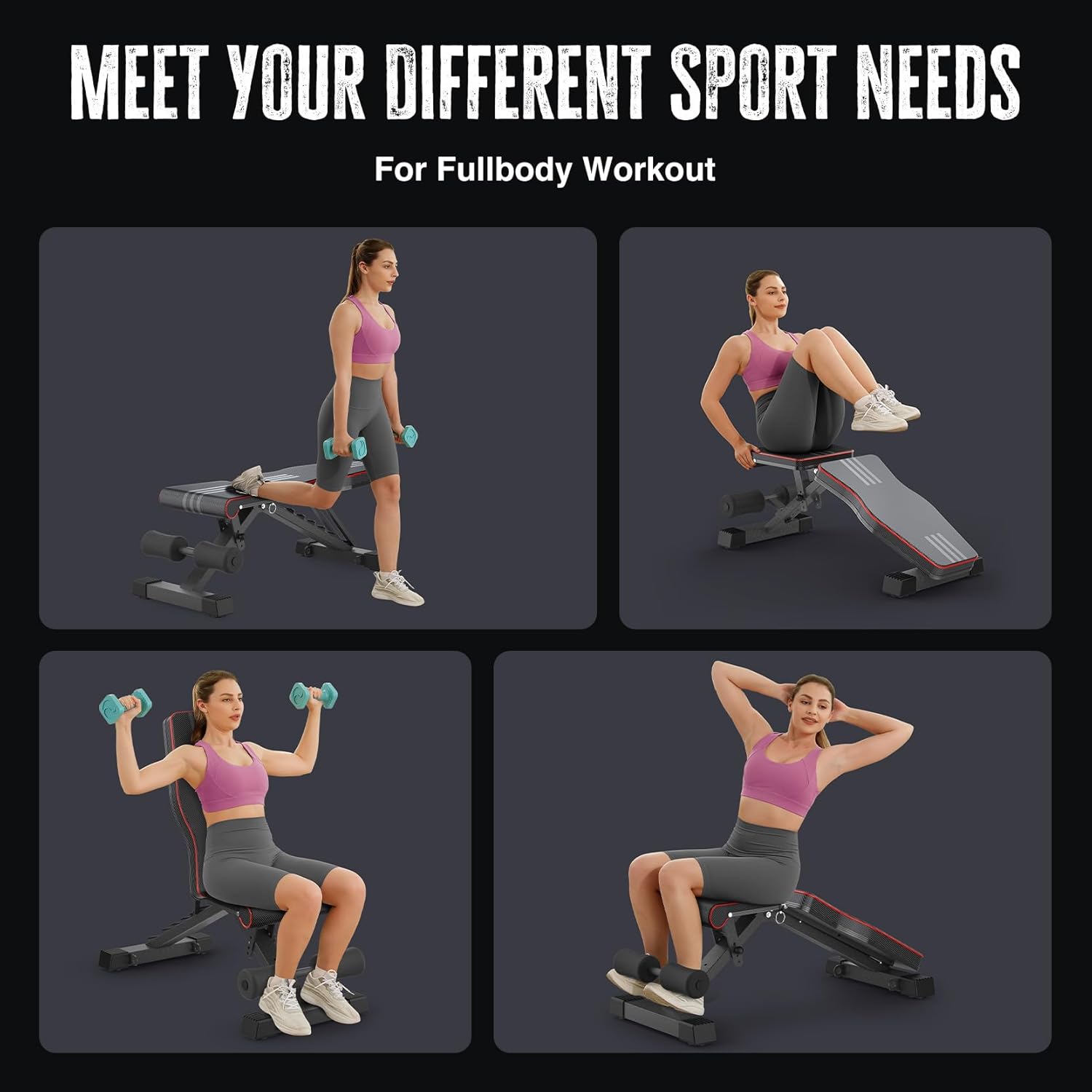 Adjustable Foldable Workout Bench
