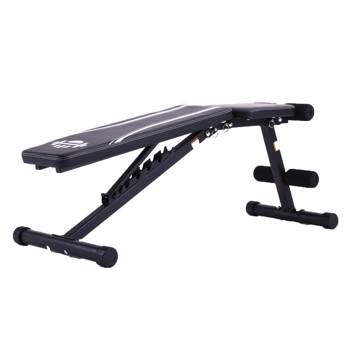 660LBS Foldable Weight Bench for Home Gym, Workout Bench Press with Fast 8 Adjustable Backrests, Incline/Flat/Decline Olympic Bench for Full Body Strength Training