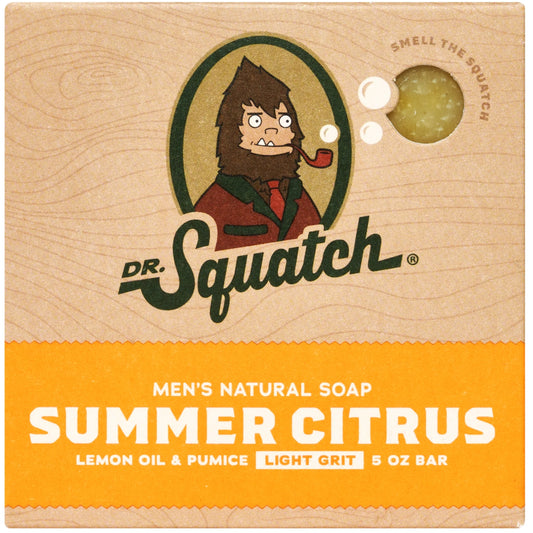 Summer Citrus Natural Bar Soap for Men, 5 Oz