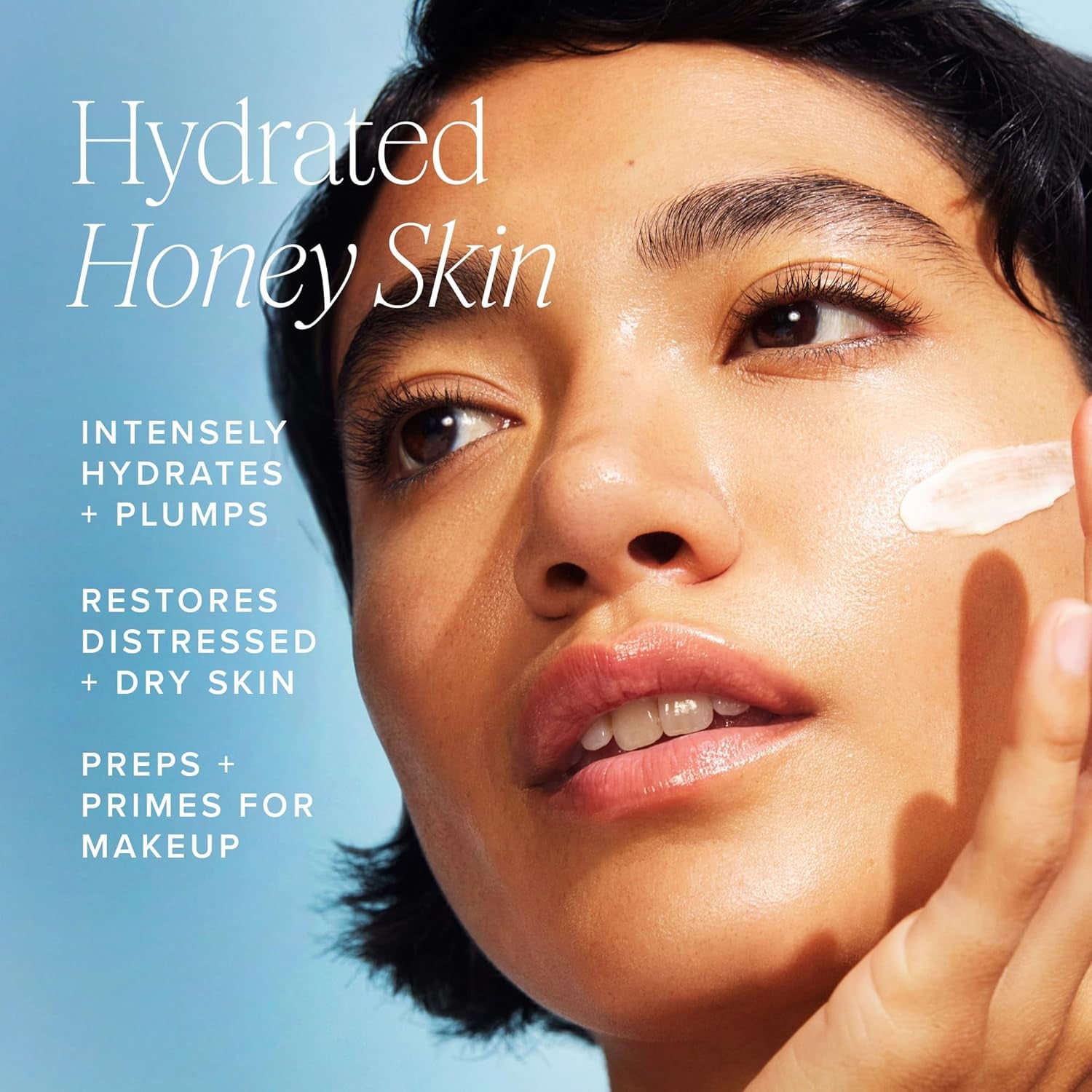 Ceramide Face Moisturizer - Honey Halo Hydrating Facial Moisturizer for Dry Skin - Plumps, Soothes + Restores Skin with Potent Ceramides + Buckwheat Honey for a Dewy, Healthy Glow (15Ml)