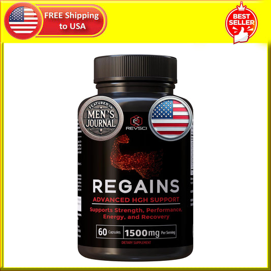 Regains HGH Supplements for Men & Women - Natural GH Boost, HGH Human Growth