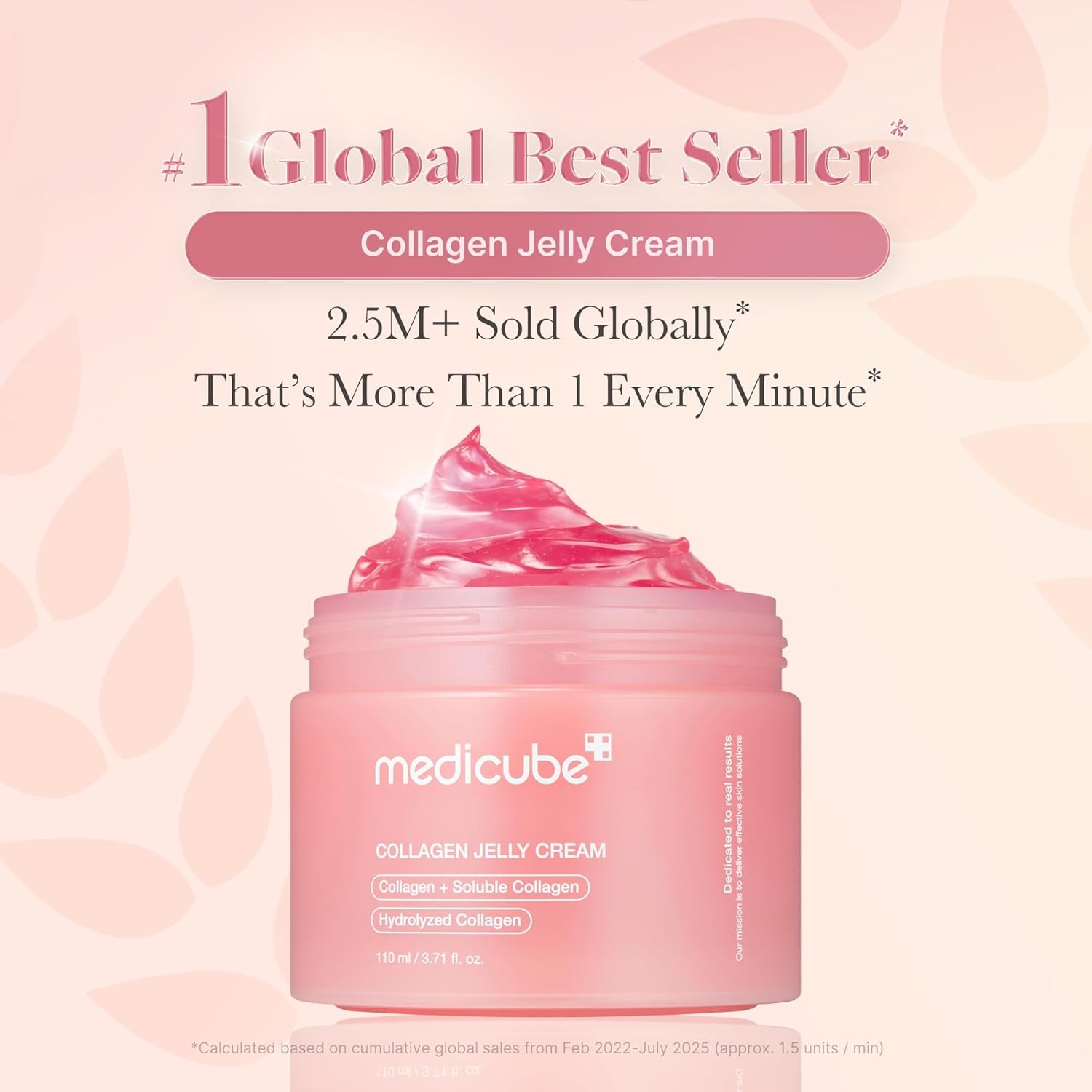 Collagen Jelly Cream- Niacinamide & Freeze-Dried Hydrolyzed Collagen-Boosts Skin Barrier Hydration & Gives 24H Glow & Firmer Looking Skin | No Artificial Color, Korean Skincare (3.71 Fl.Oz.)
