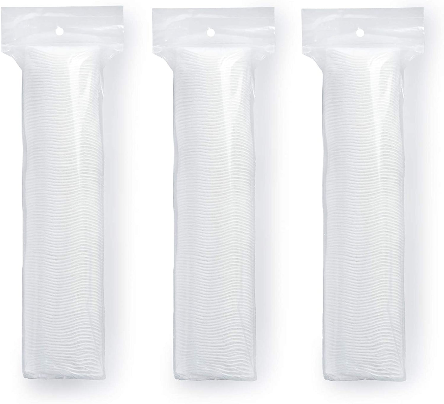 Simply Soft Cotton Rounds (300 Count), 100% Cotton Absorbent and Textured Cotton Pads, Lint-Free