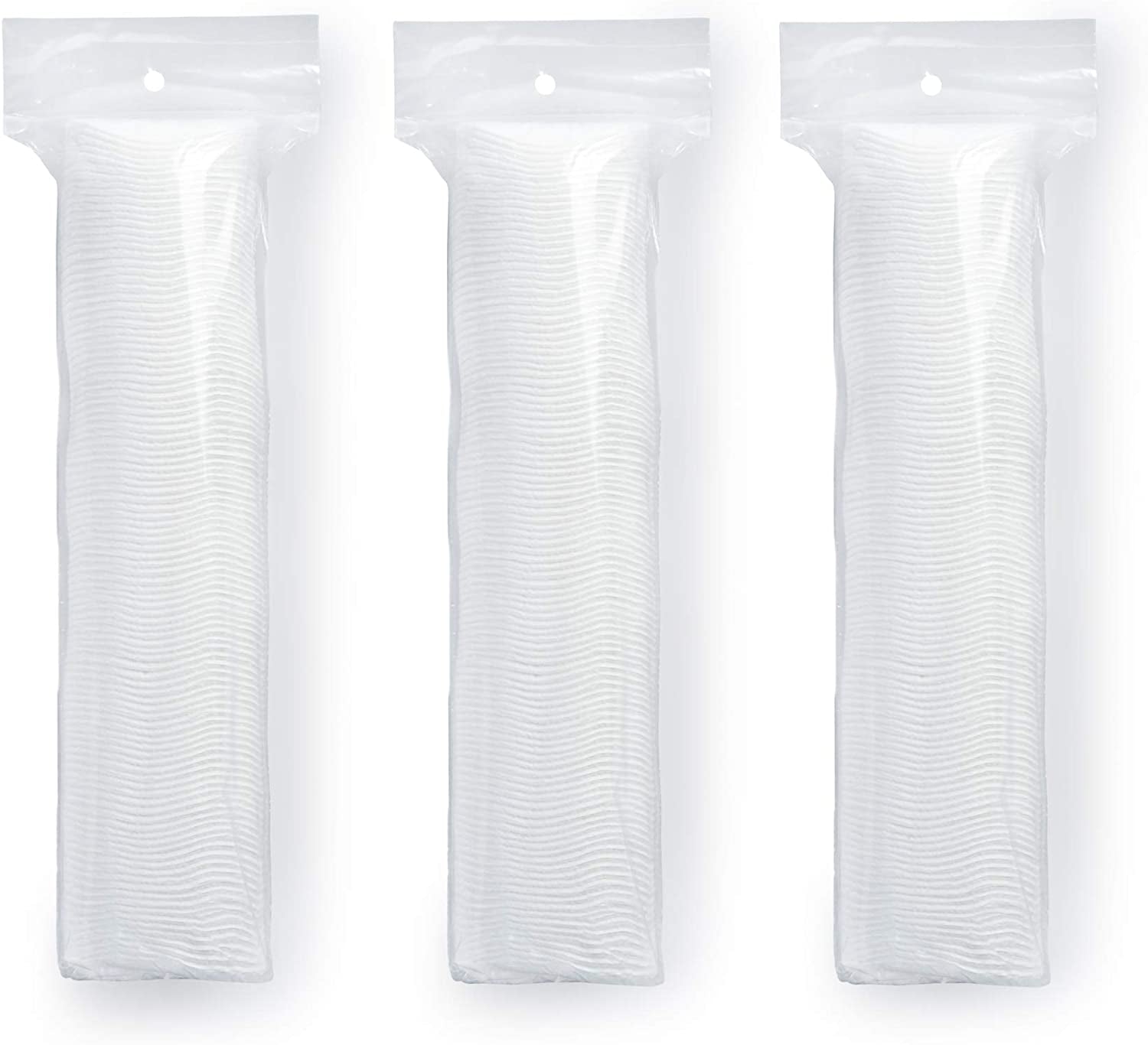 Simply Soft Cotton Rounds (300 Count), 100% Cotton Absorbent and Textured Cotton Pads, Lint-Free