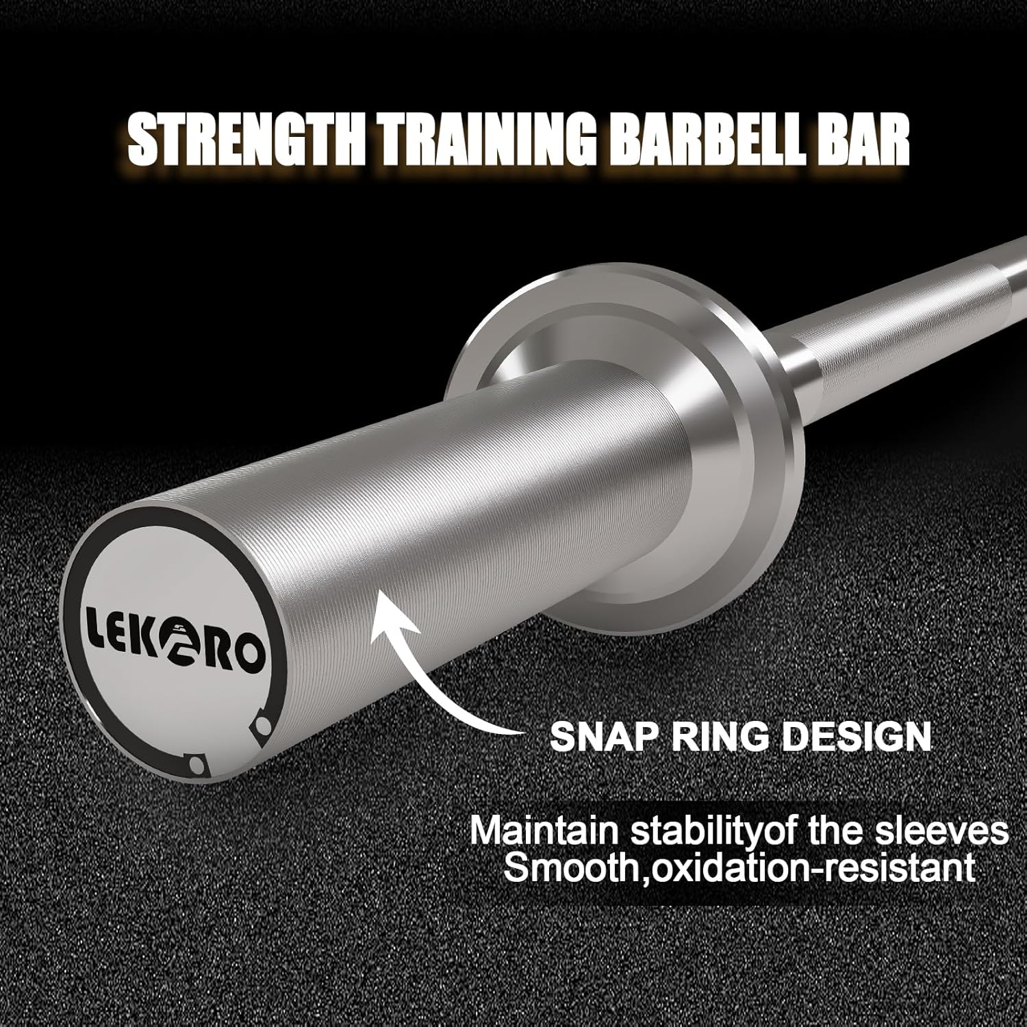  Barbell Bar, 48-Inch , Fits 2-Inch Weight Plates, (350LBS Weight Capacity）