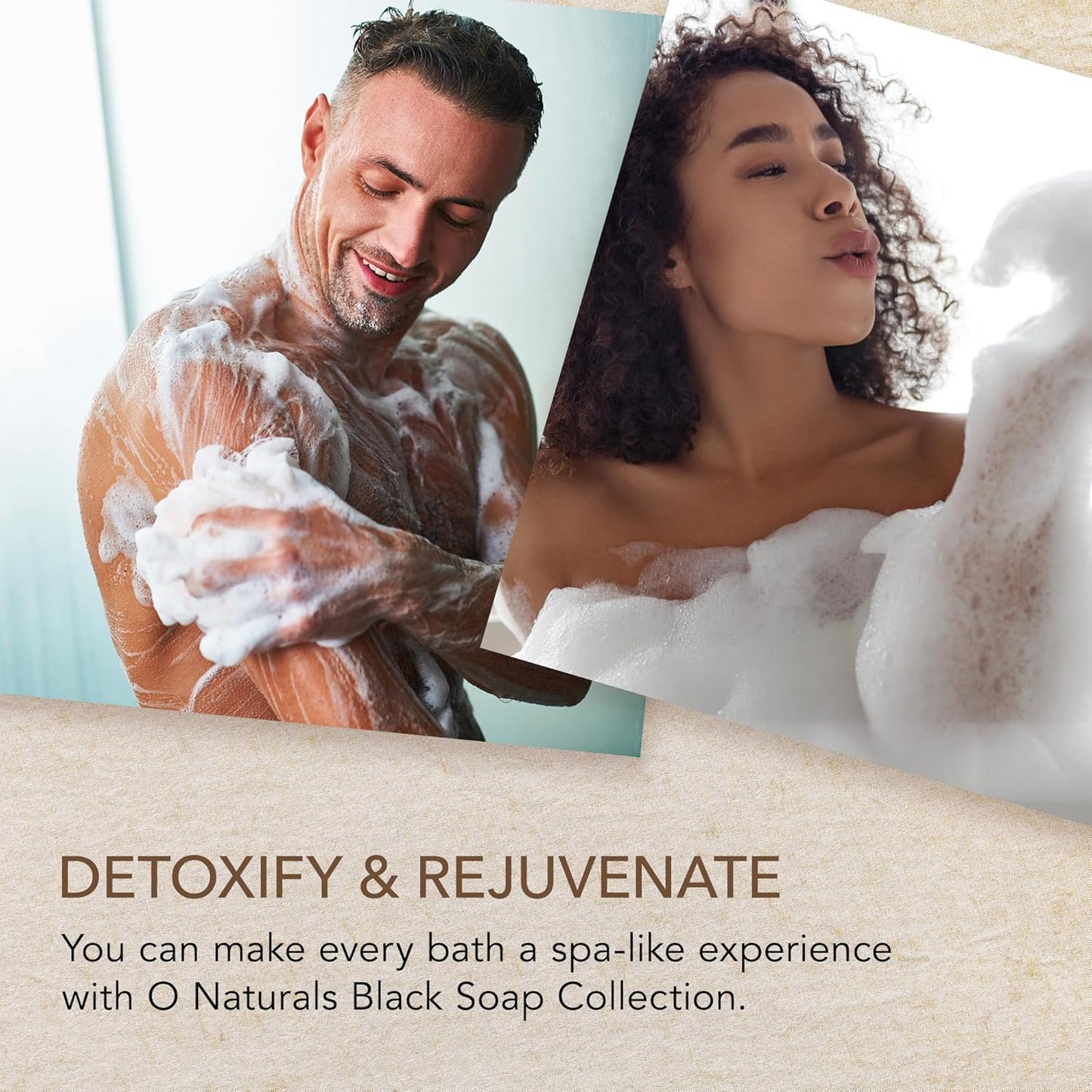 100% Natural Bar Soap - Gift Set - Organic Ingredients & Essential Oils - Spa Gifts for Women & Men, Body Wash & Face Soap - 6PC Black Soap Collection