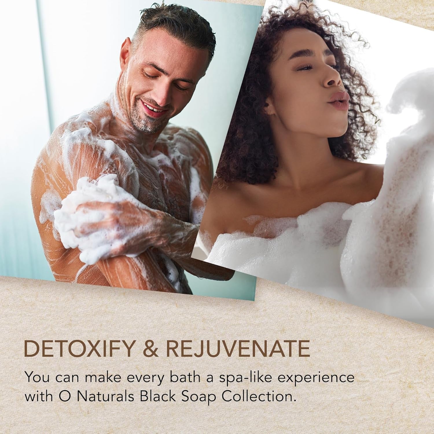 100% Natural Bar Soap - Gift Set - Organic Ingredients & Essential Oils - Spa Gifts for Women & Men, Body Wash & Face Soap - 6PC Black Soap Collection