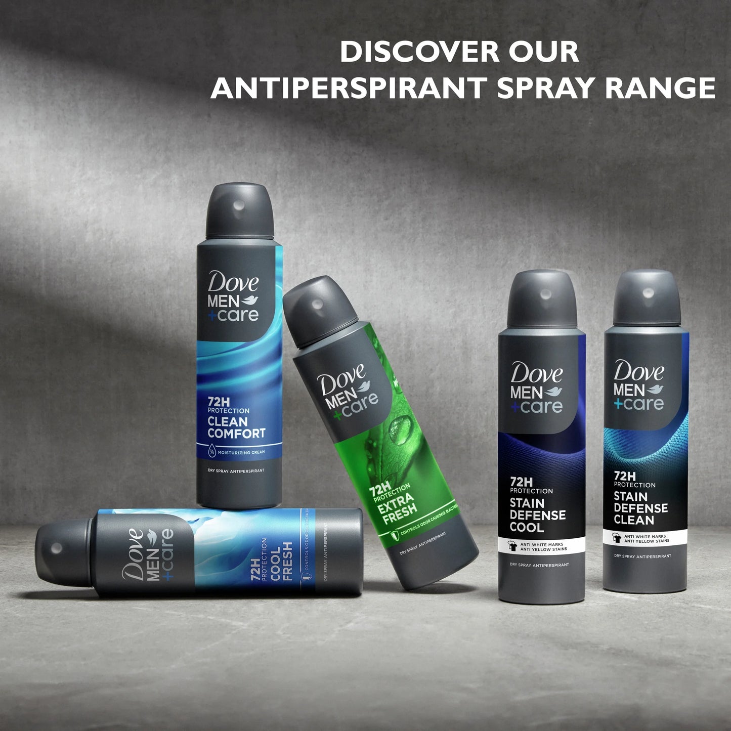 Antiperspirant Deodorant Spray for Men Stain Defense Clean, 3.8 Oz 2 Count