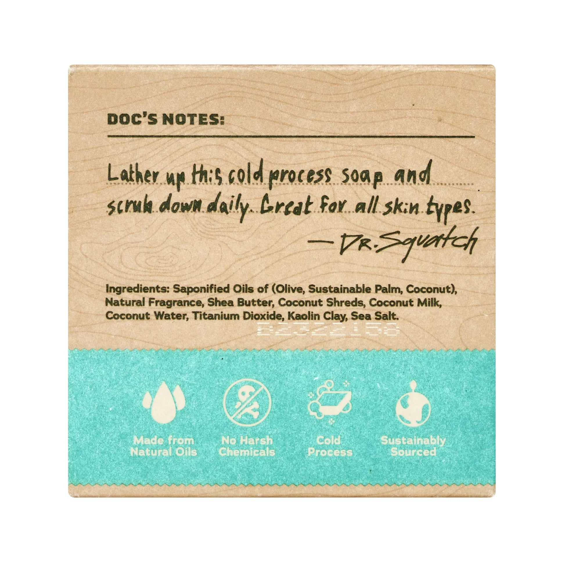 (3 Pack)  Coconut Castaway Natural Bar Soap for Men, 5 Oz