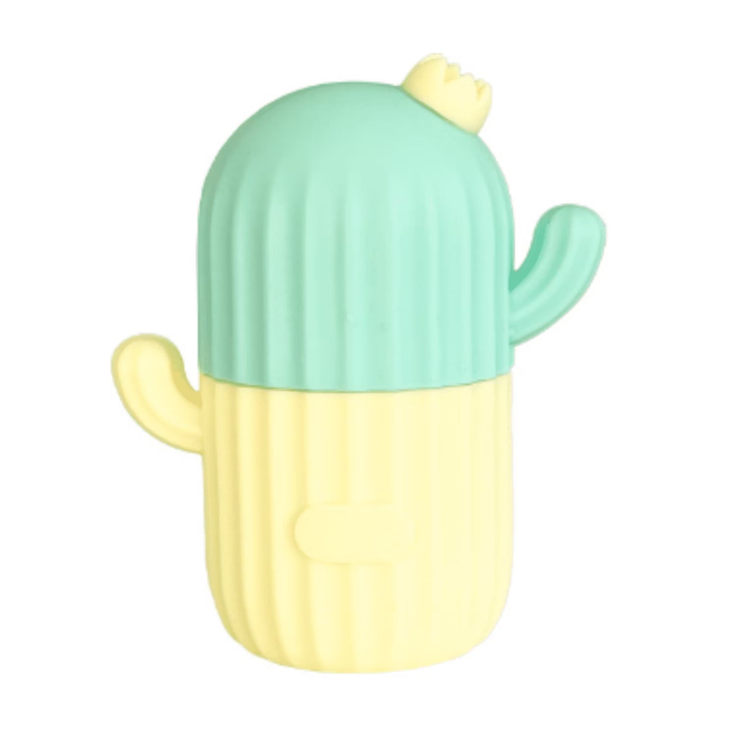Ice Facial Roller Massager, Reusable Skin Massager, Silicone Face Ice Mold, Facial Massager with Cactus-Shaped Design for Skincare Relaxation Accessories - Green