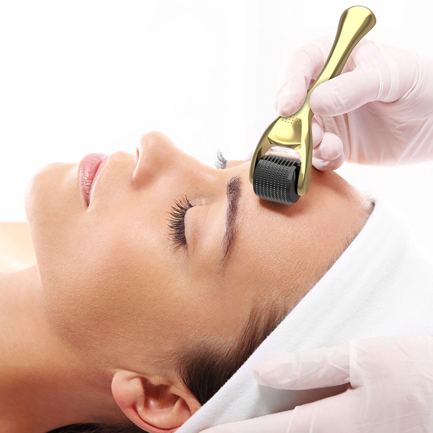 Premium 1-Piece Derma Roller for Hair Growth with Microneedling Roller for Scalp & Beard Care