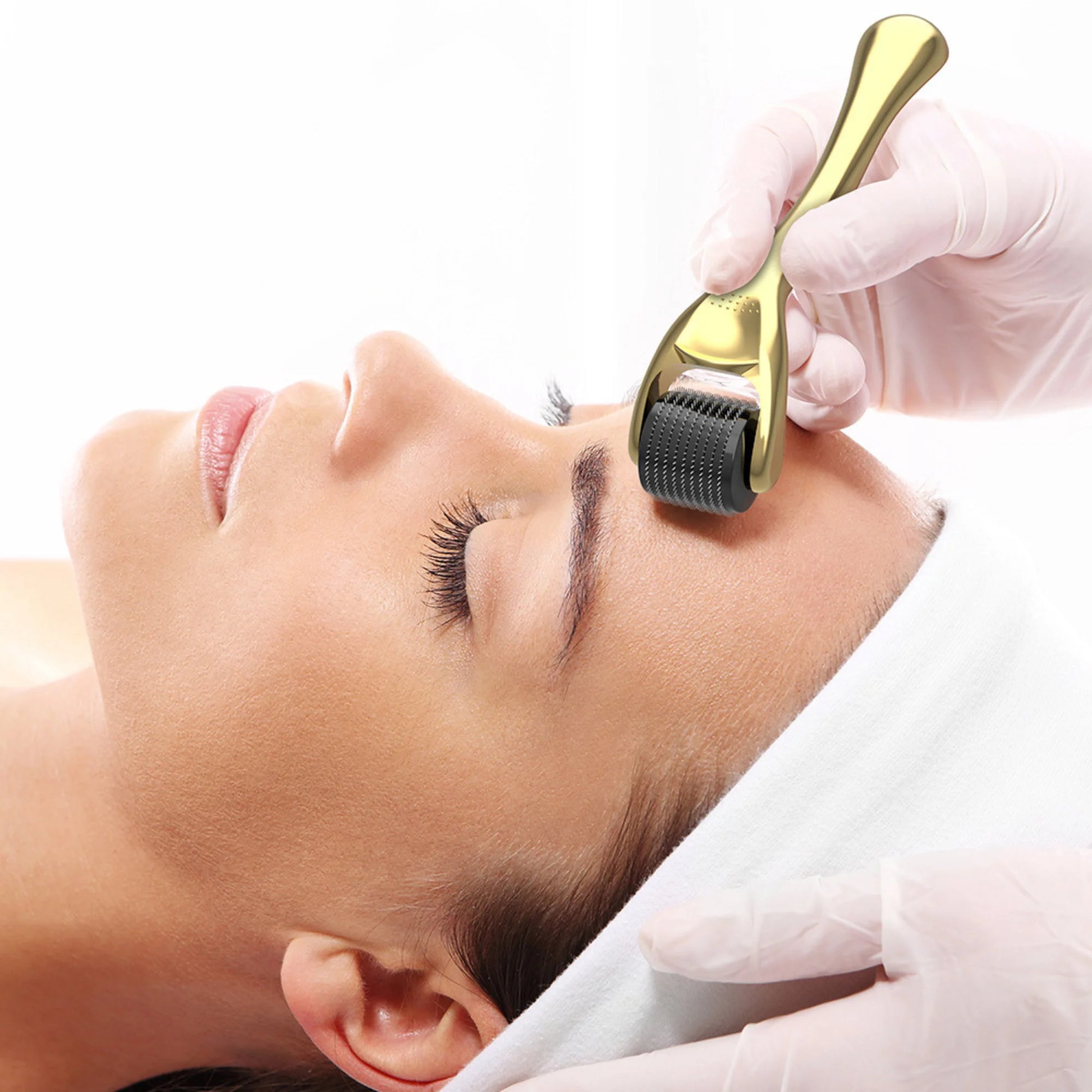 Premium 1-Piece Derma Roller for Hair Growth with Microneedling Roller for Scalp & Beard Care