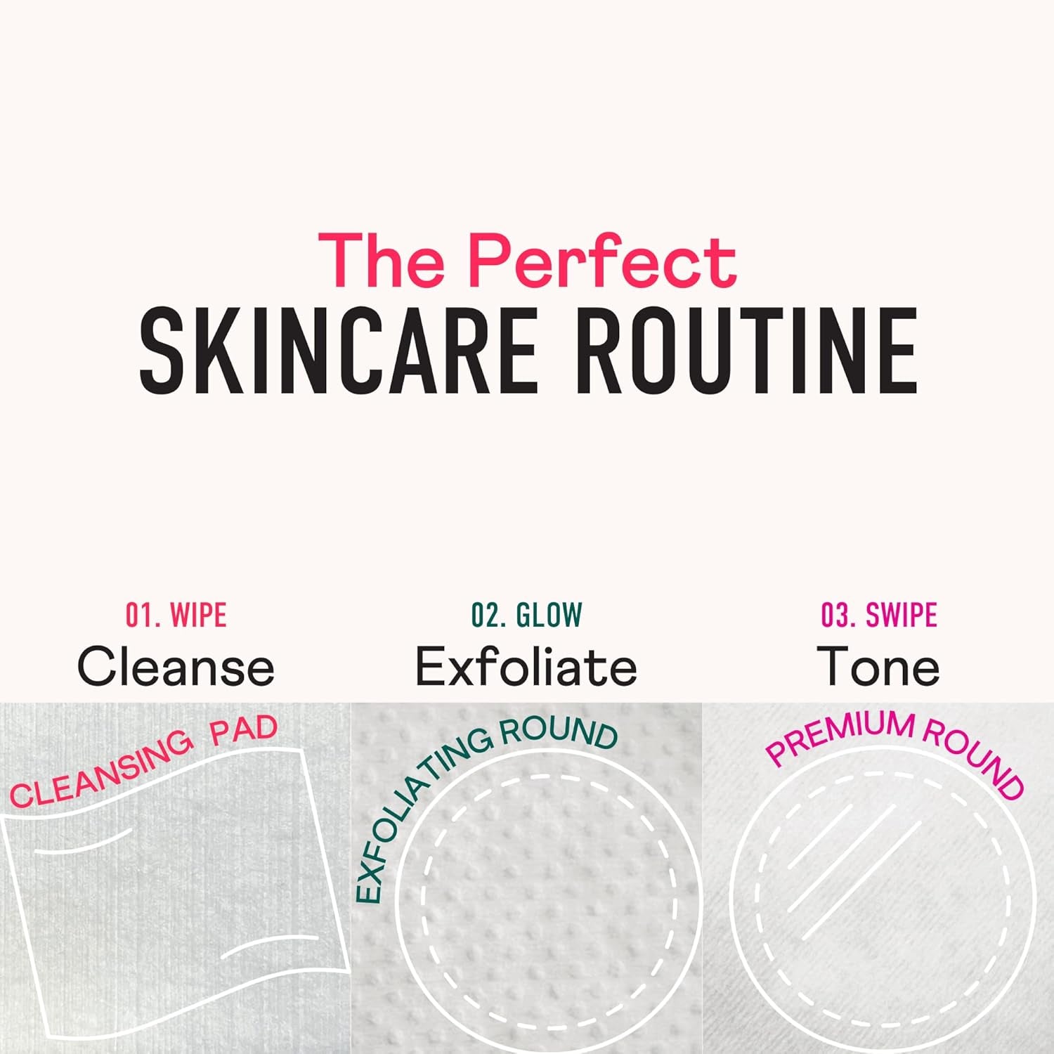Premium Cotton Rounds – 100 Count (Pack of 3) - 100% Pure Cotton - Soft, Absorbent, Hypoallergenic Pads for Makeup Removal, Skincare, Baby Care and Facial Cleansing - Lint Free