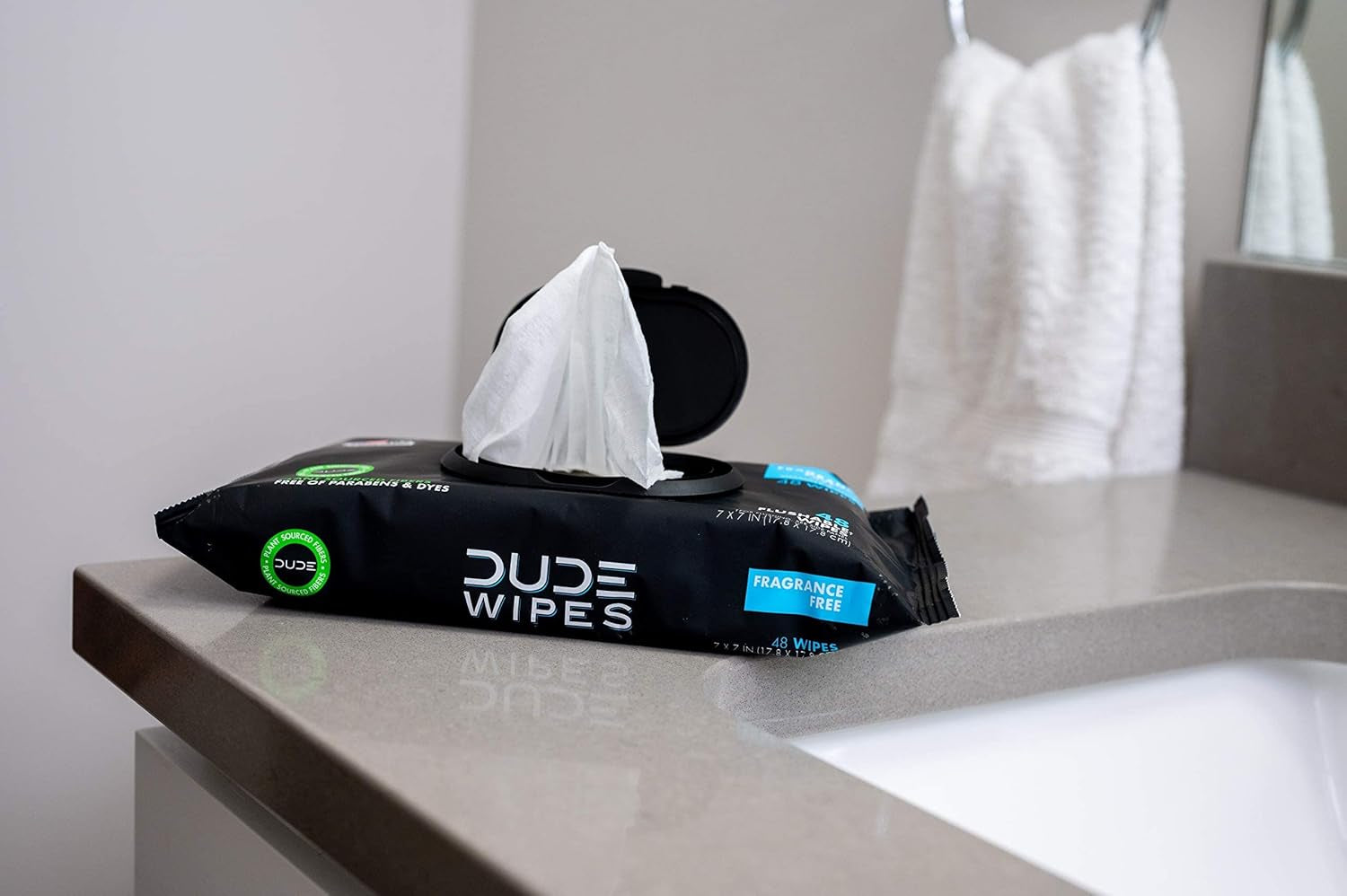 - Flushable Wipes - 6 Pack, 288 Wipes - Unscented Extra-Large Adult Wet Wipes - Vitamin-E & Aloe - Septic and Sewer Safe