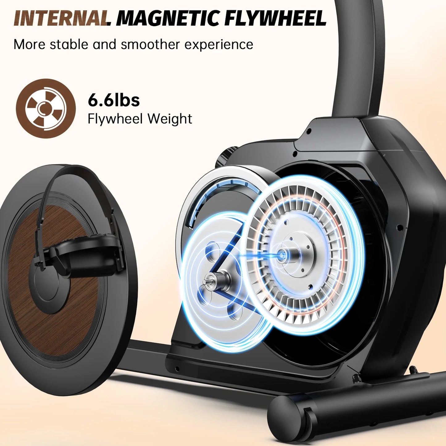 Magnetic Build-In Bluetooth Recumbent Exercise Bike with Adjustable and Comfortable Seat, Light Commercial Stationary Bike with Arm Workout for Adult/Seniors Home Exercise, 400LBS