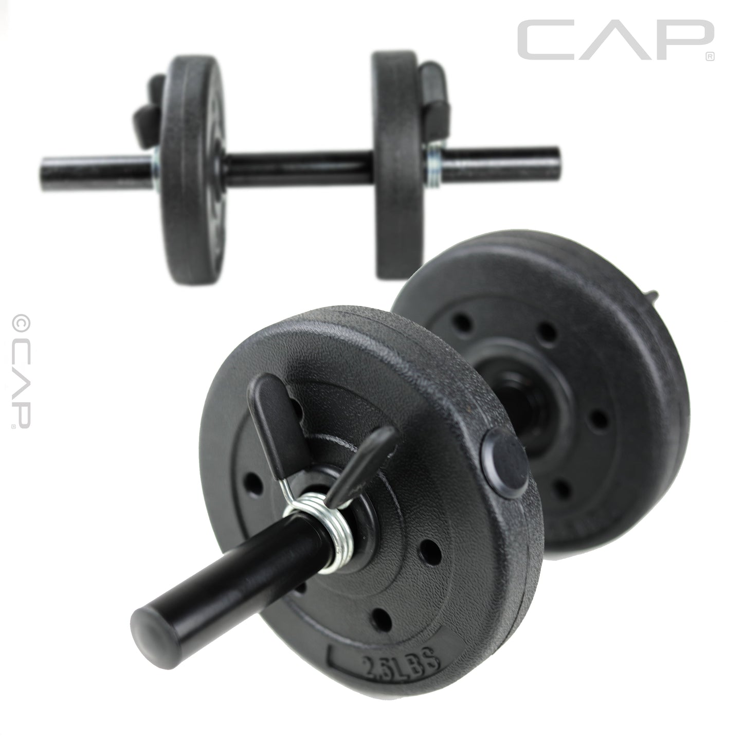 Barbell Standard Vinyl Weight Plate Set, 10 Lb (2.5 Lb X 4)