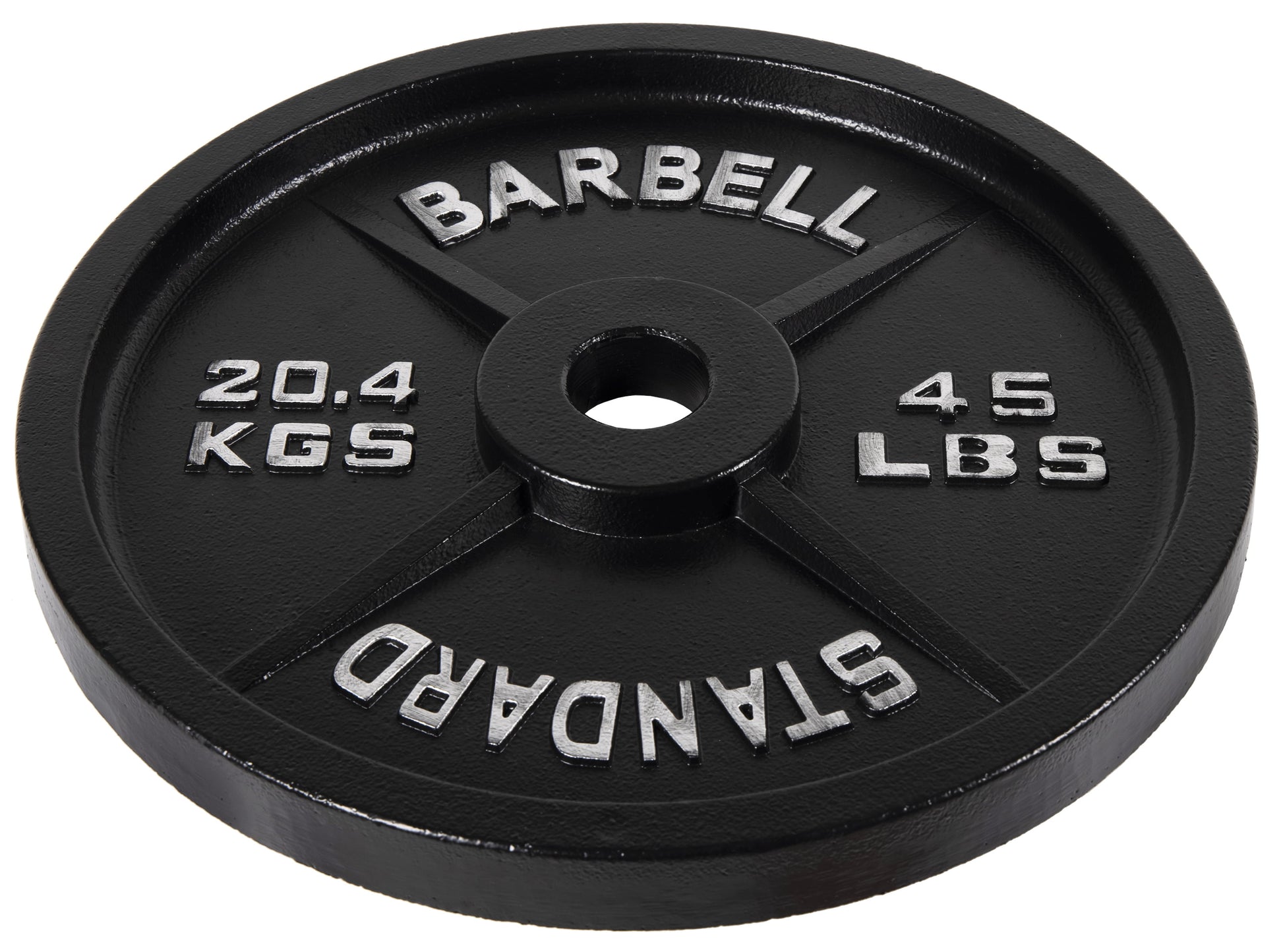 2-Inch Olympic Cast Iron Weight Plate for Strength Training & Powerlifting, Durable Gym Weights, 45LBS, 1-Pack