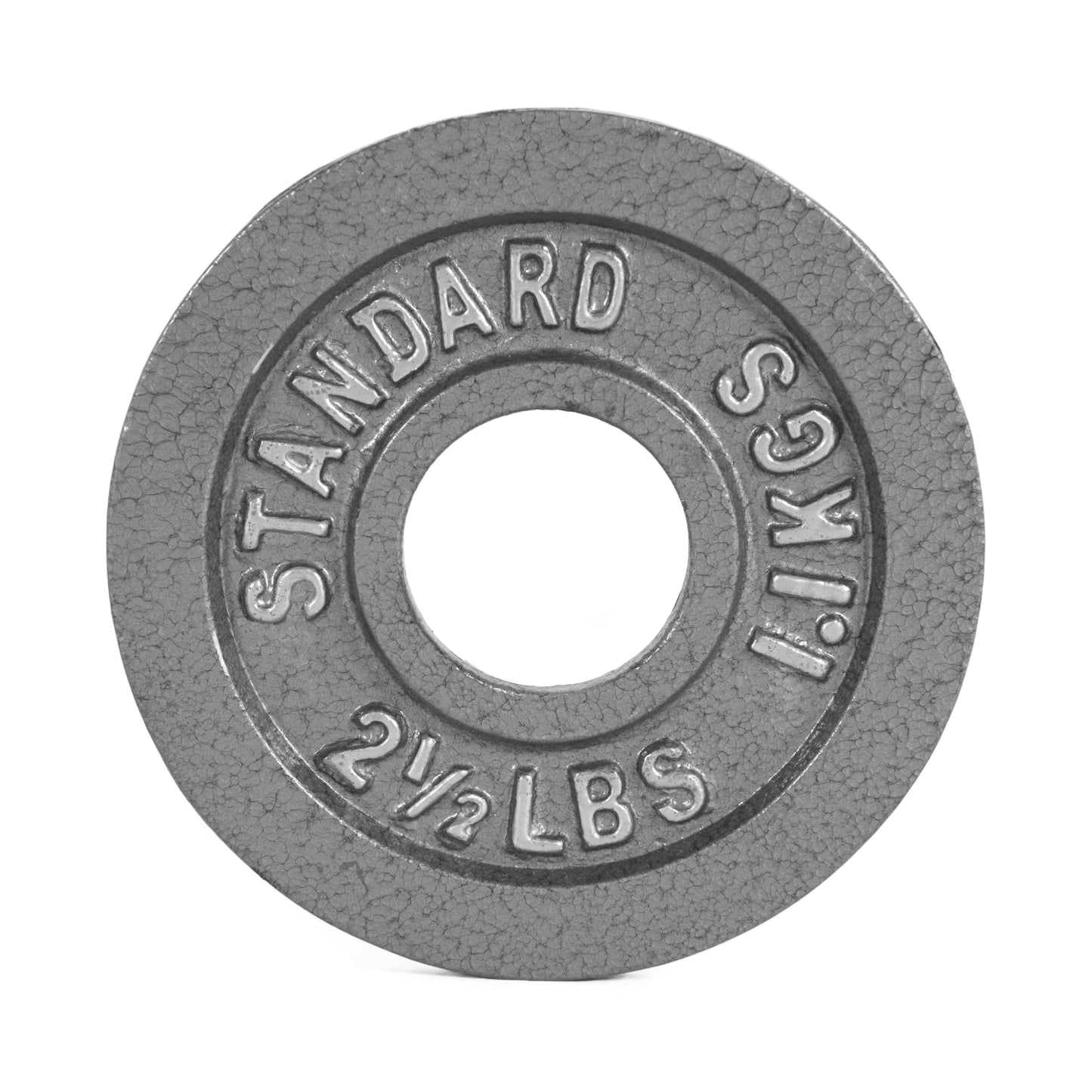 Barbell Gray Olympic Cast Iron Weight Plate, 2.5-100 Lb, Singles