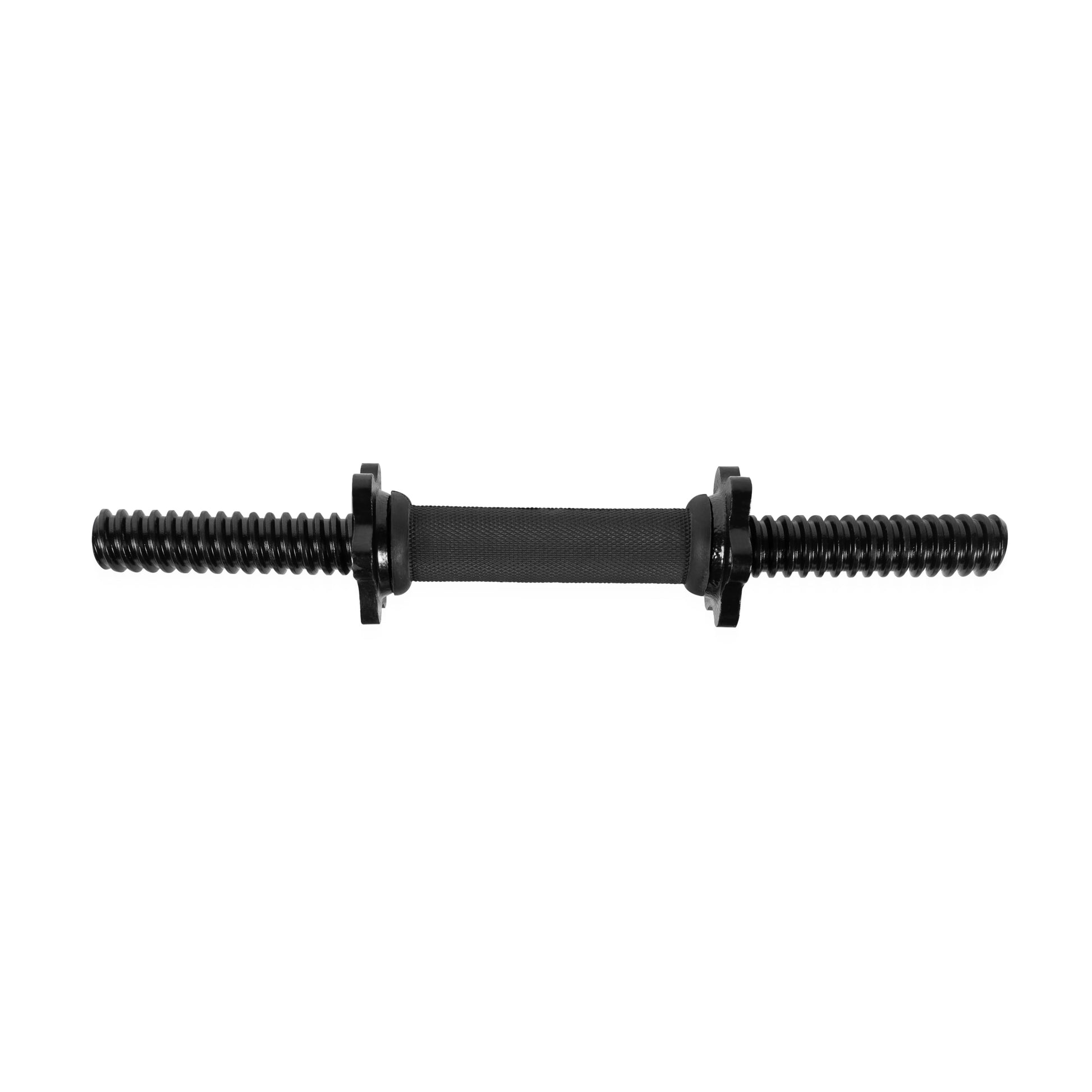 Barbell Standard 14" Dumbbell Handle with Spinlock Collars, Single, Black