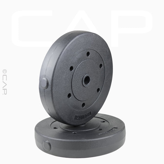 Barbell Standard Vinyl Weight Plate Set, 50 Lb (25 Lb X 2)