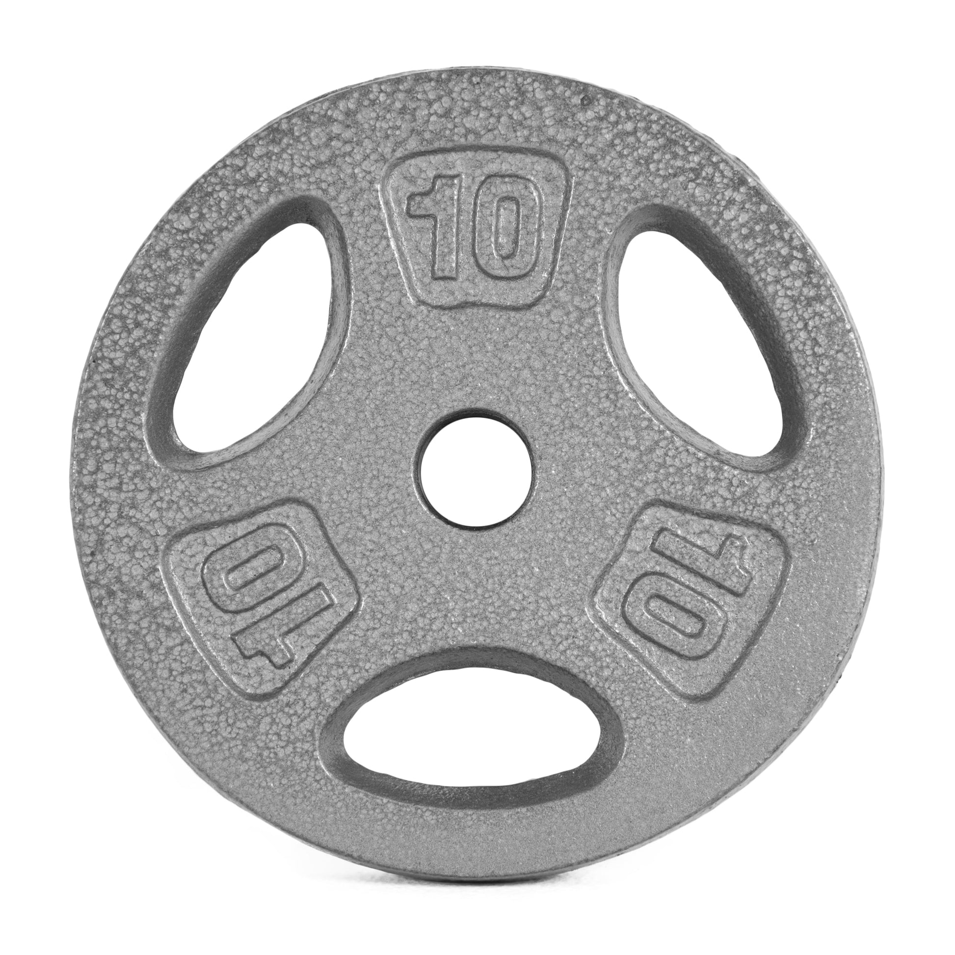 Barbell Standard Cast Iron Weightlifting Plate, 10 Lbs, Single