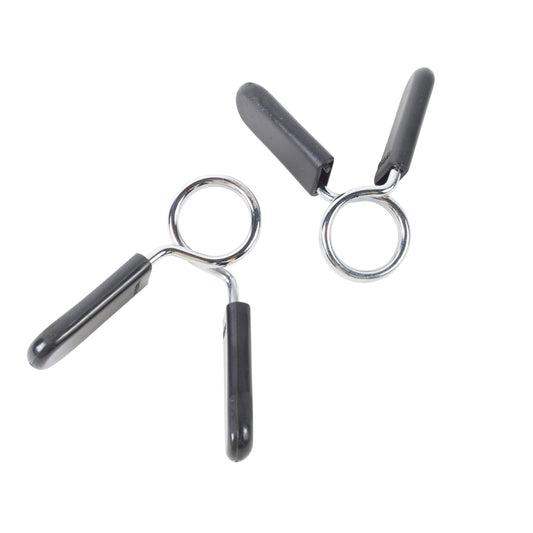 Barbell Olympic 2" Chrome Spring Collars, Pair