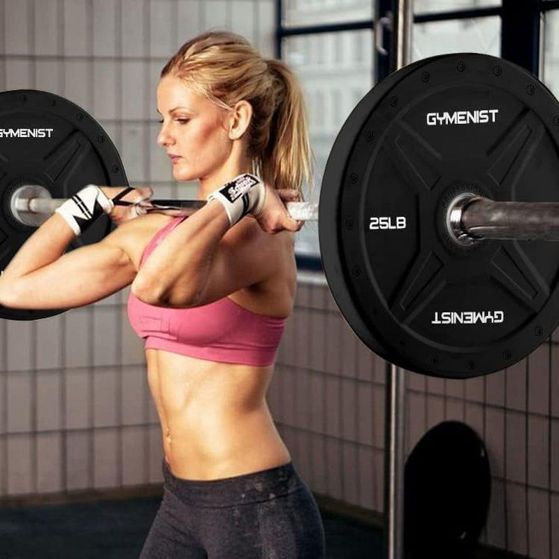 Bumper Plates Is Made for 2 Inch Olympic Bars, Available from 10 LB up to 55 LB Black or Multi Color Premium Commercial Gym