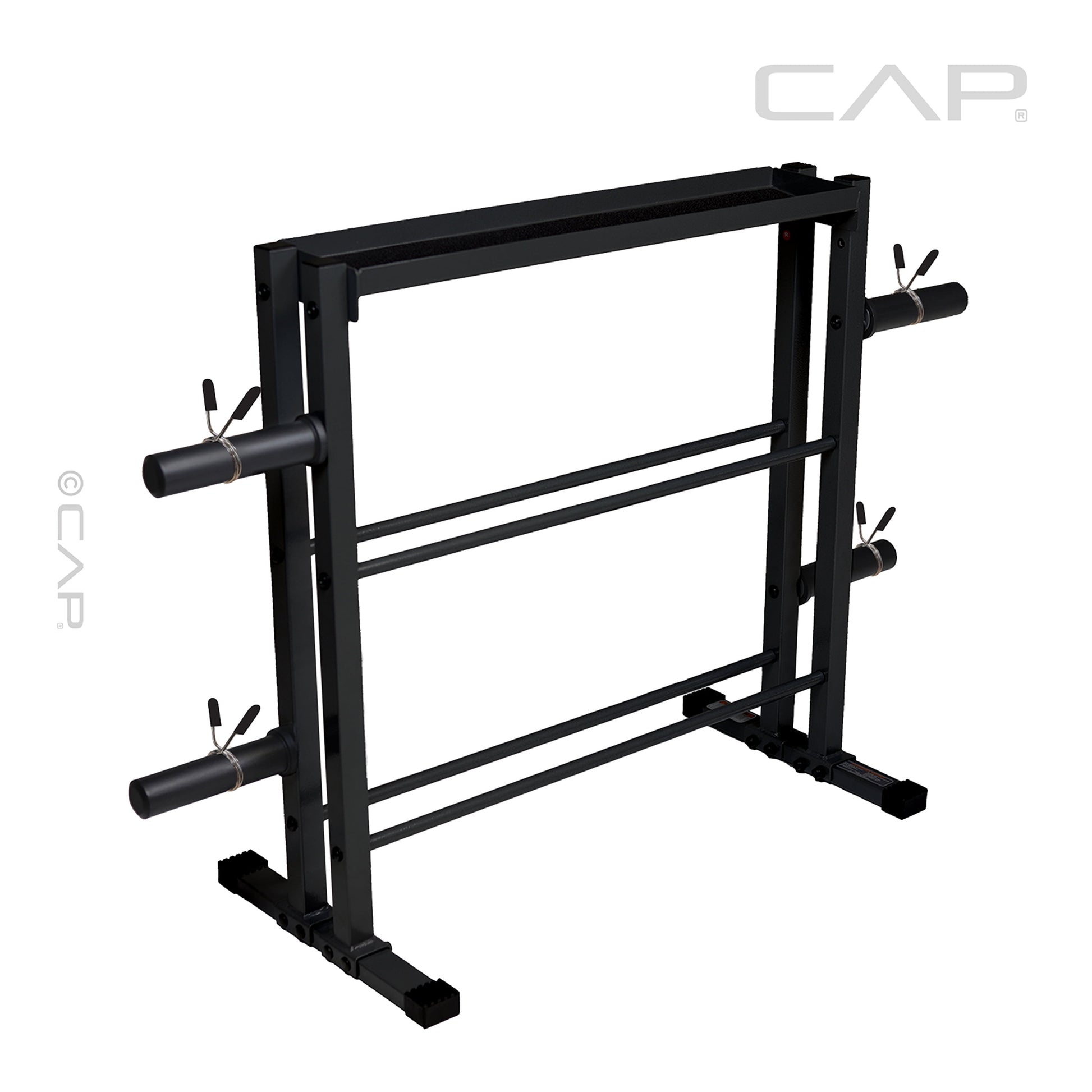 3-Tier Storage Rack for Kettlebells, Dumbbells & Olympic Weight Plates
