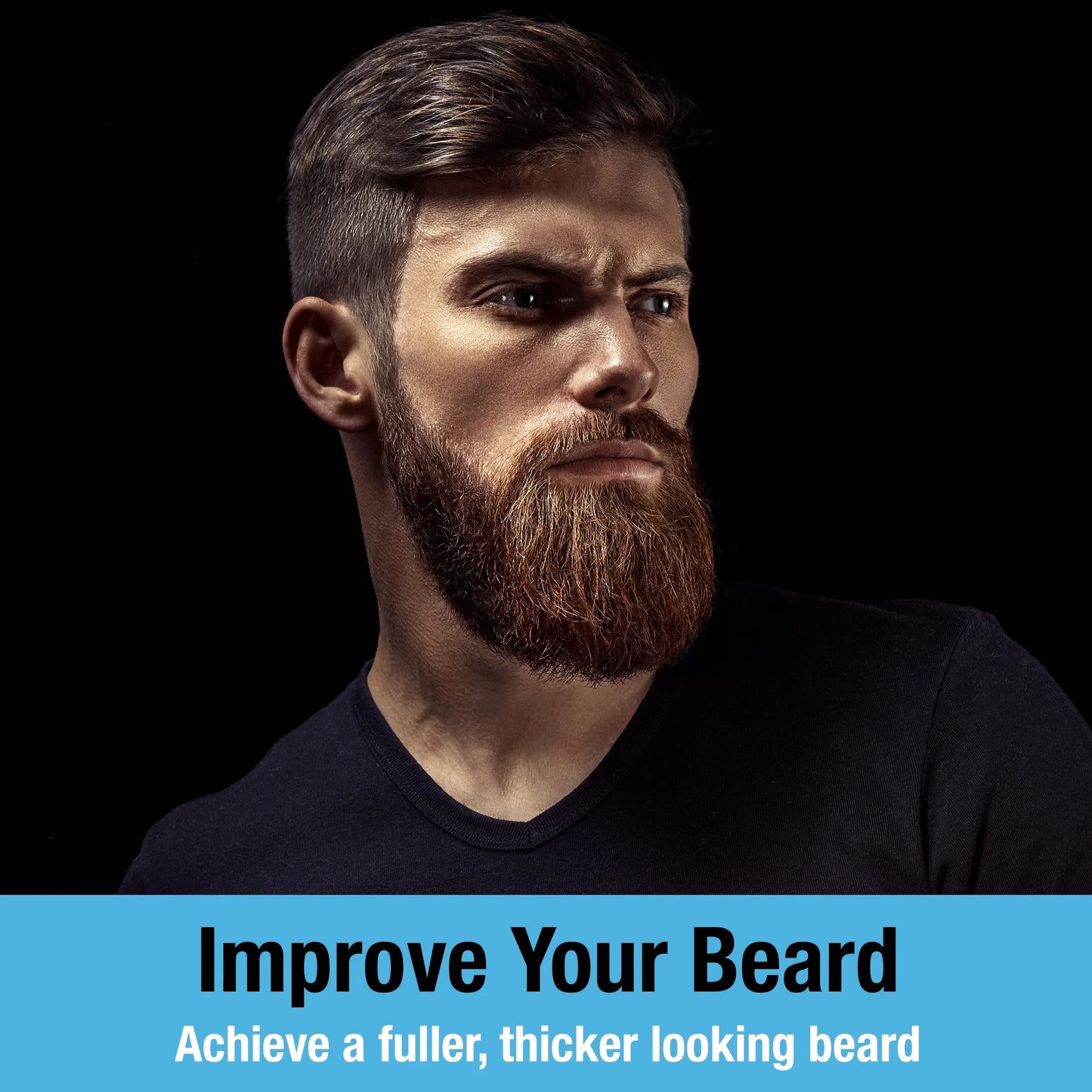 Beard and Hair Growth Derma Roller by  - Sterile Titanium Beard Roller 0.25Mm for Men - Microneedle Tool for Dormant Scalp and Facial Follicles That Painlessly Creates Thicker Hair