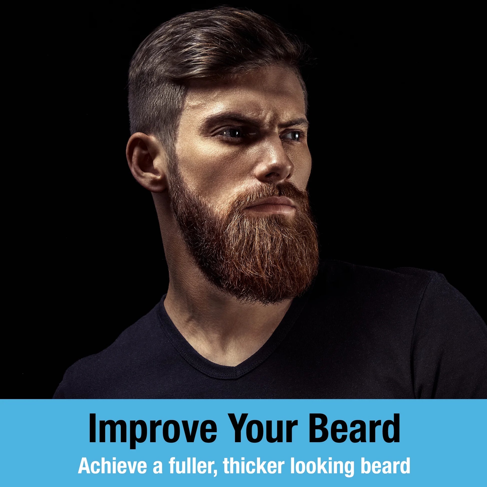 Beard and Hair Growth Derma Roller by  - Sterile Titanium Beard Roller 0.25Mm for Men - Microneedle Tool for Dormant Scalp and Facial Follicles That Painlessly Creates Thicker Hair