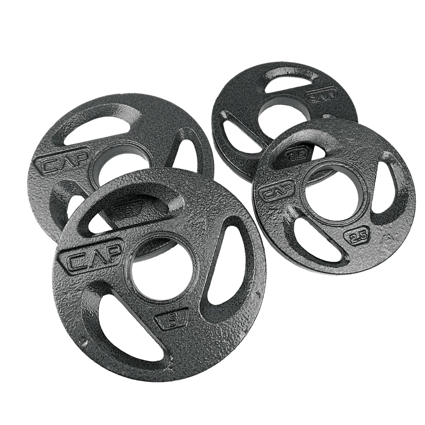 (2 Pack)  15Lb Olympic 2-Inch Grip Plate Weight Set (2X2.5Lb/2X5Lb)