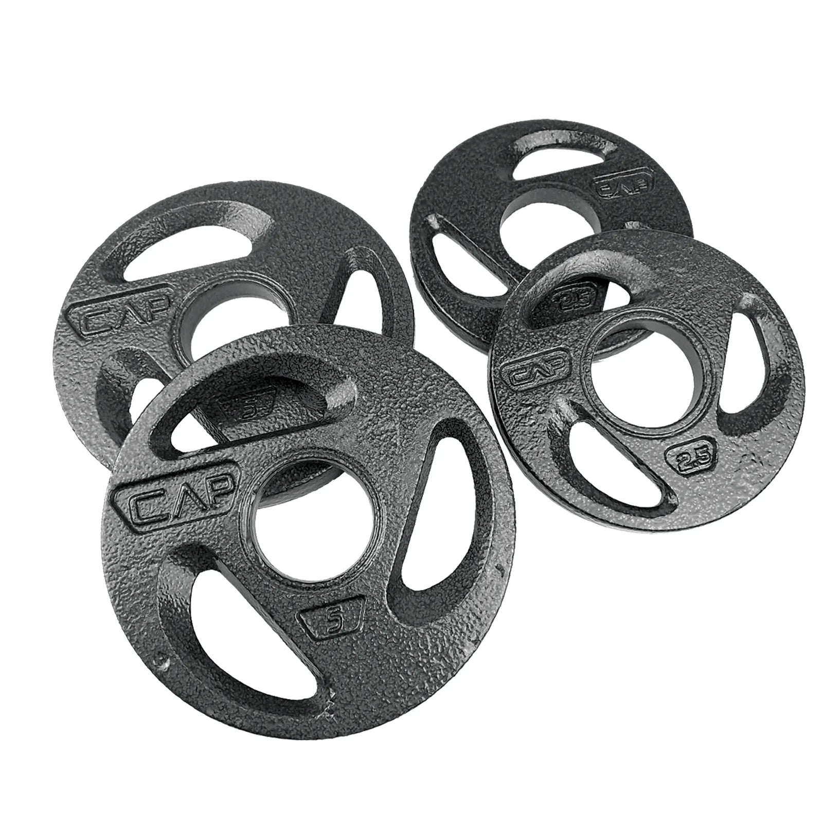 (2 Pack)  15Lb Olympic 2-Inch Grip Plate Weight Set (2X2.5Lb/2X5Lb)