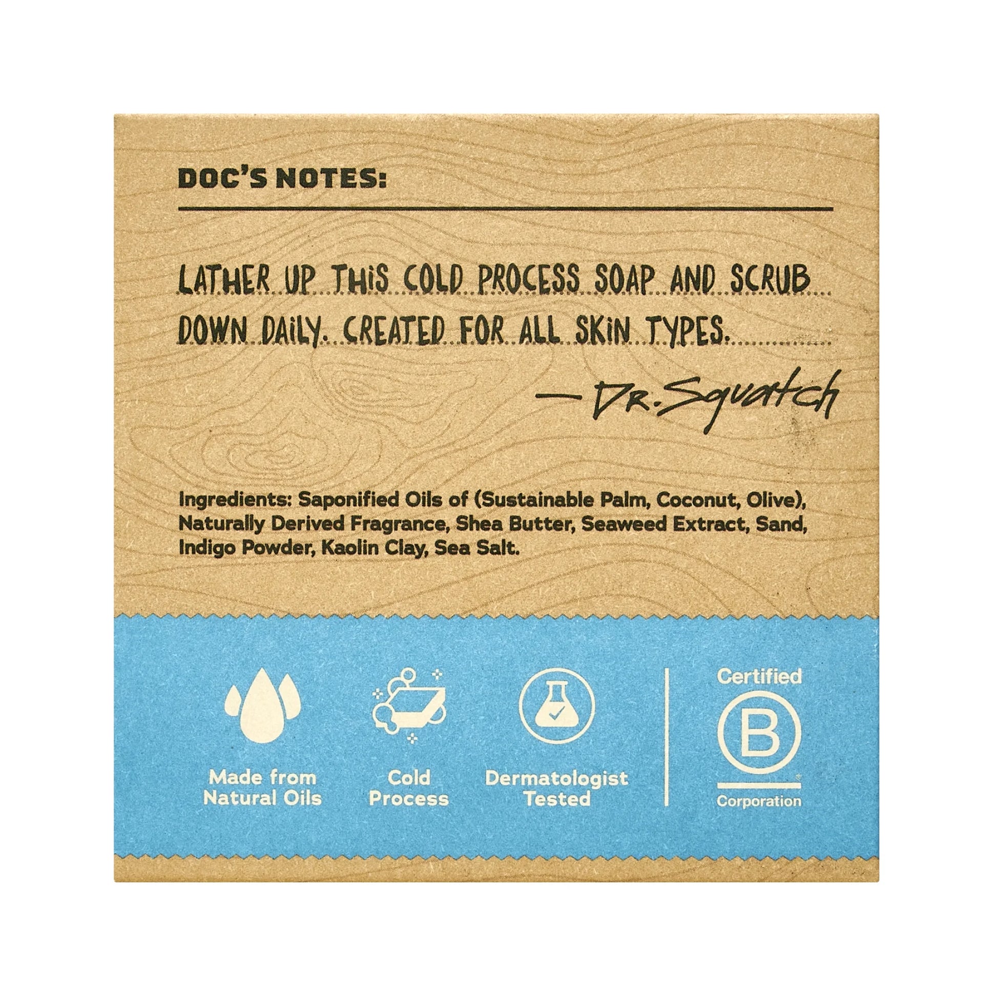 Coastal Mist Natural Bar Soap for Men, 5 Oz