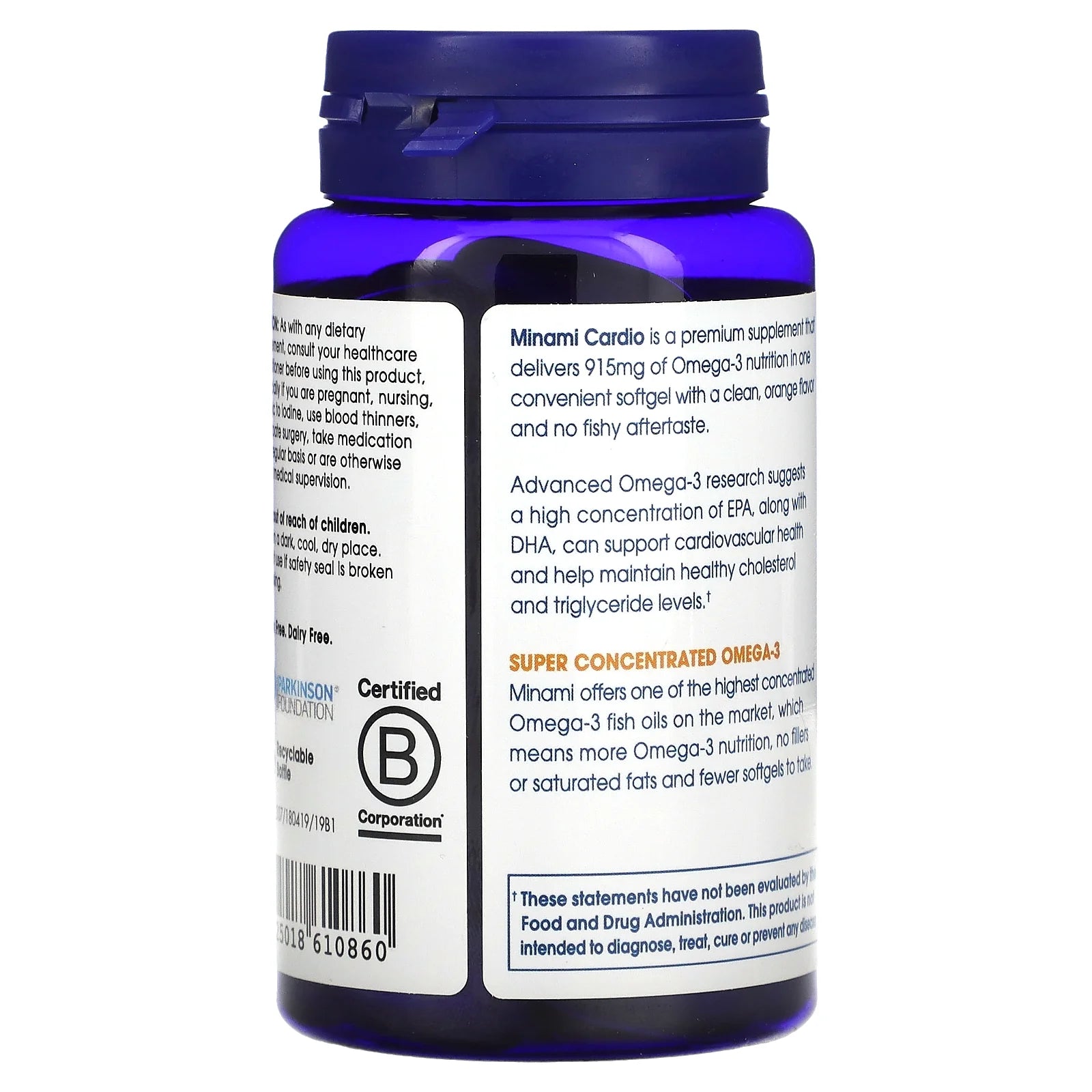 - Cardio-3 Healthy Heart Support Supercritical Omega-3 Fish Oil Orange 915 Mg. - 60 Softgels