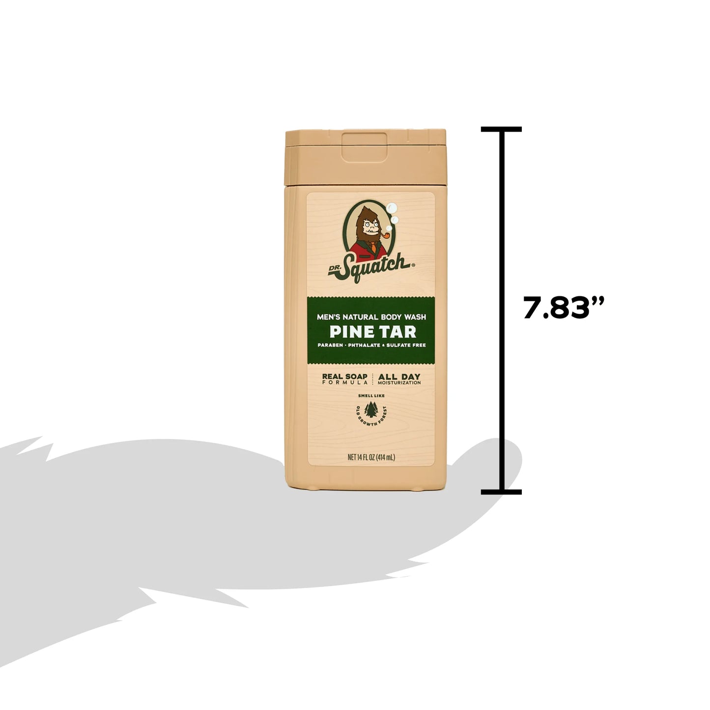 Pine Tar Natural Body Wash for Men, 14 Fl Oz