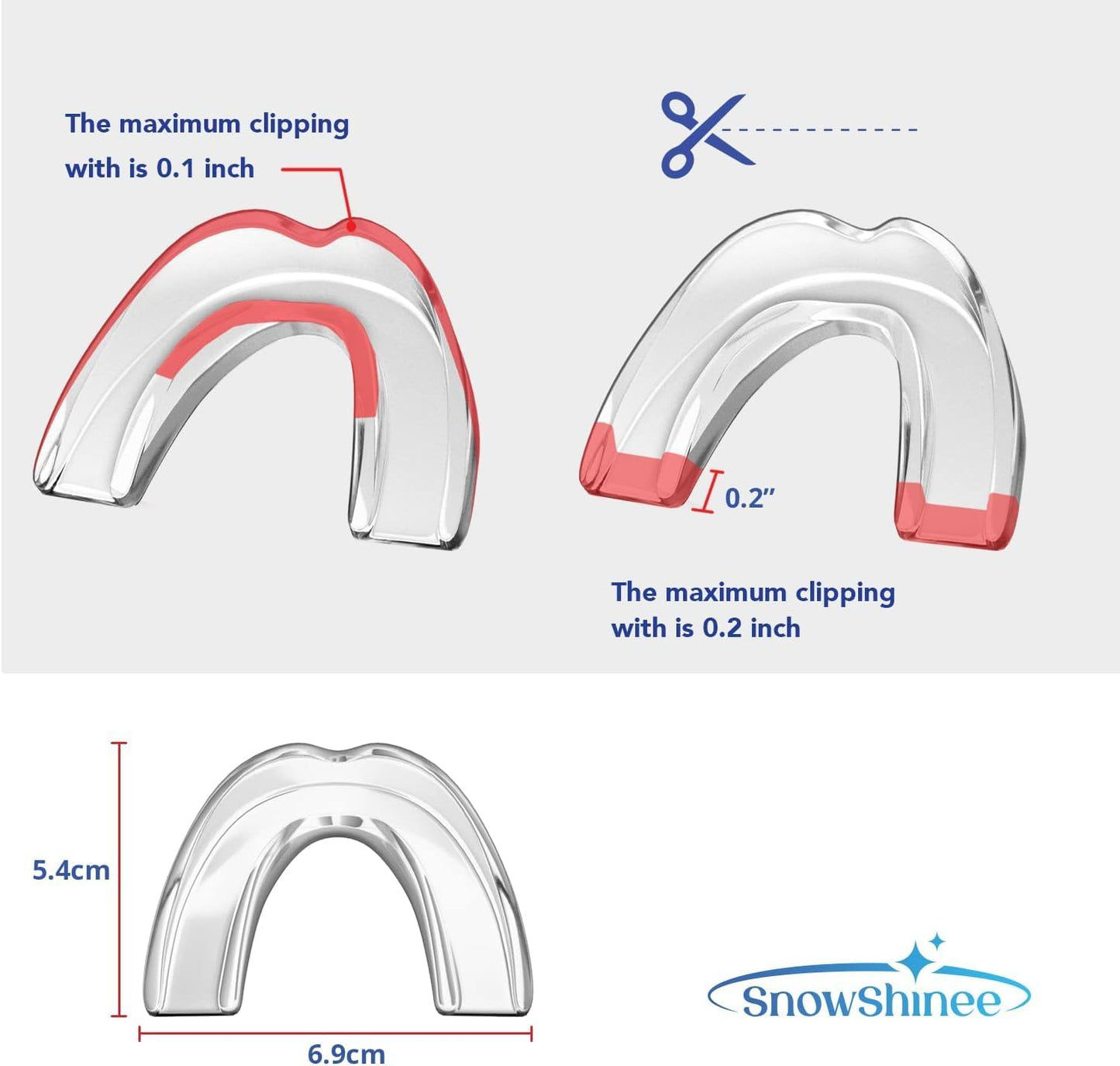 Mouth Guard: Upgraded Mouth Guard for Grinding Teeth at Night - Teeth Grinding Mouthguards for Sleeping - Mouthguards for Grinding of Teeth - anti Grinding Guard - Night Guards for Teeth Grinding -4Pc