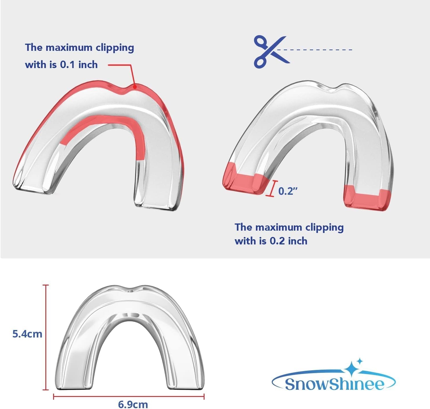 Mouth Guard: Upgraded Mouth Guard for Grinding Teeth at Night - Teeth Grinding Mouthguards for Sleeping - Mouthguards for Grinding of Teeth - anti Grinding Guard - Night Guards for Teeth Grinding -4Pc