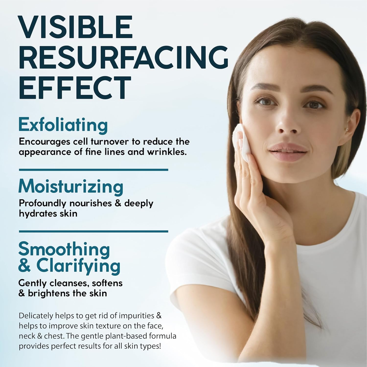 35% Glycolic Acid Peel Pads – Exfoliating Facial Resurfacing for Blackheads, Dark Spots, and Acne – Safe for Sensitive Skin – 60 Double-Sided Pads